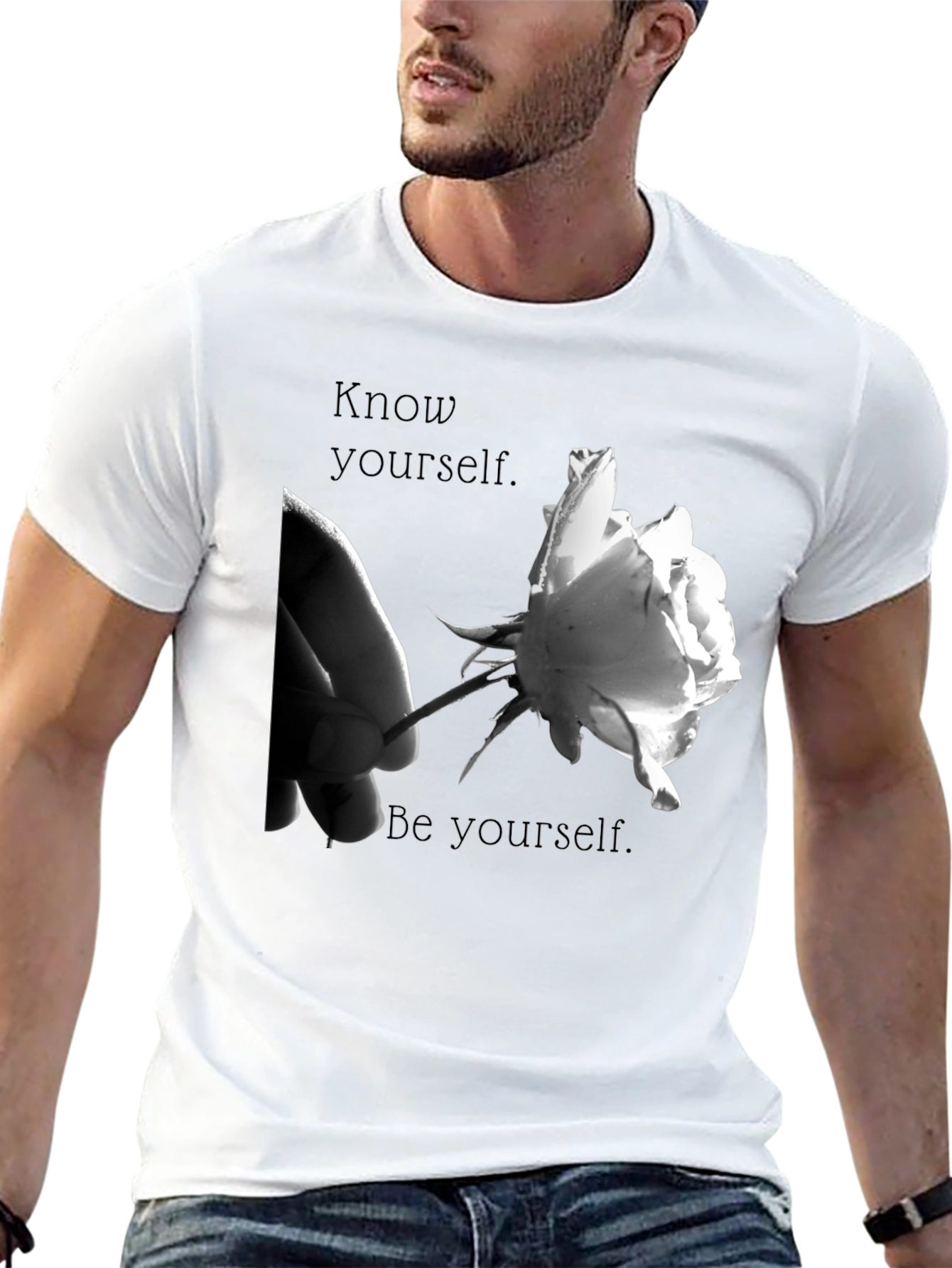 Know Yourself Graphic T-Shirt - Black