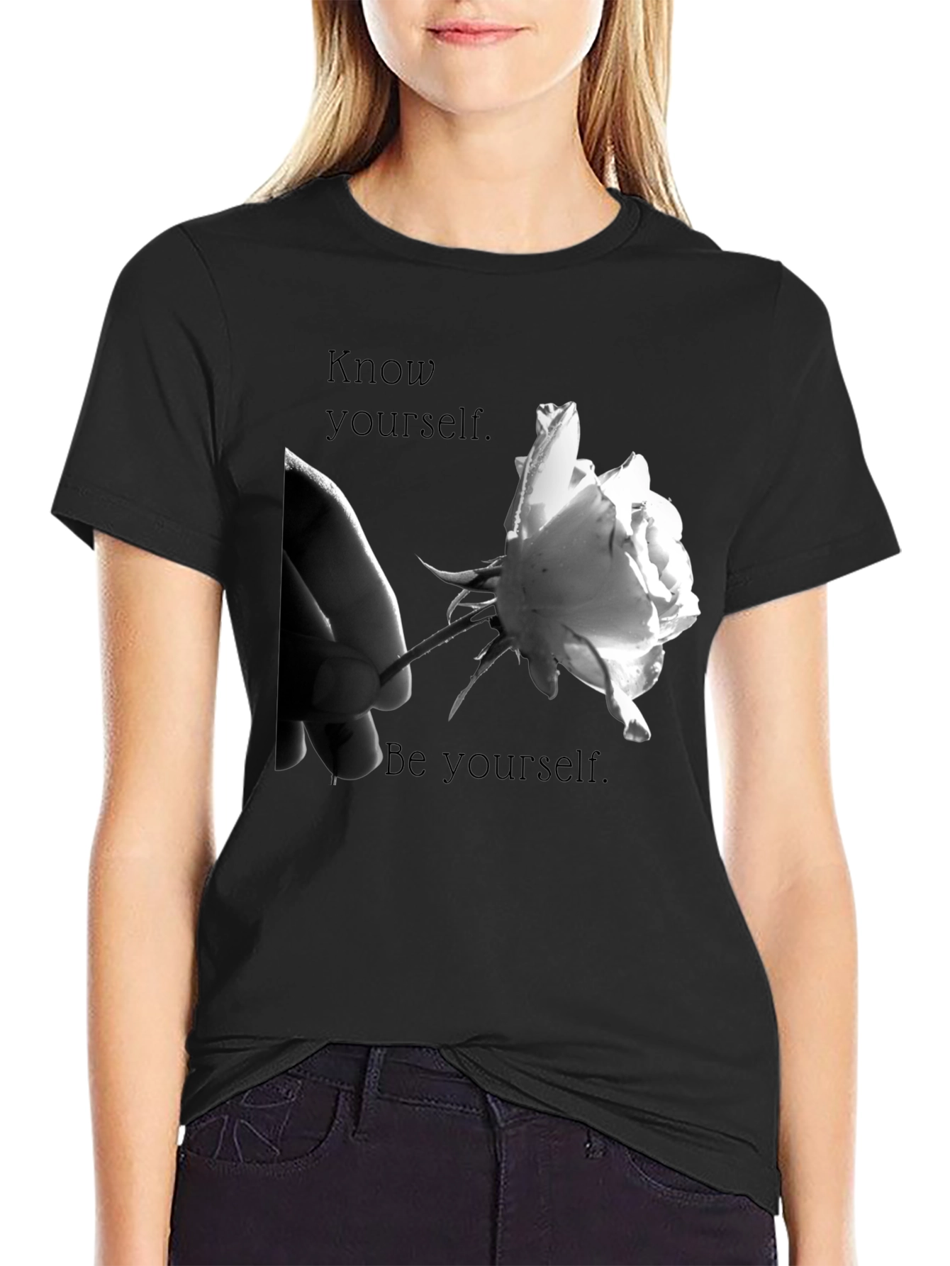 Know Yourself Graphic T-Shirt - Black