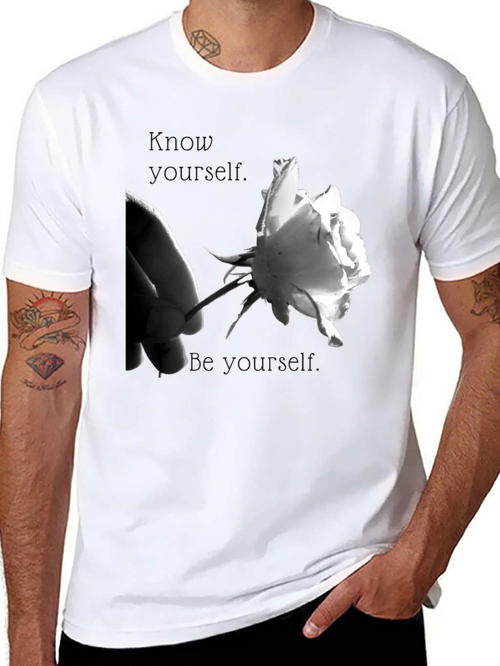 Know Yourself Graphic T-Shirt - Black