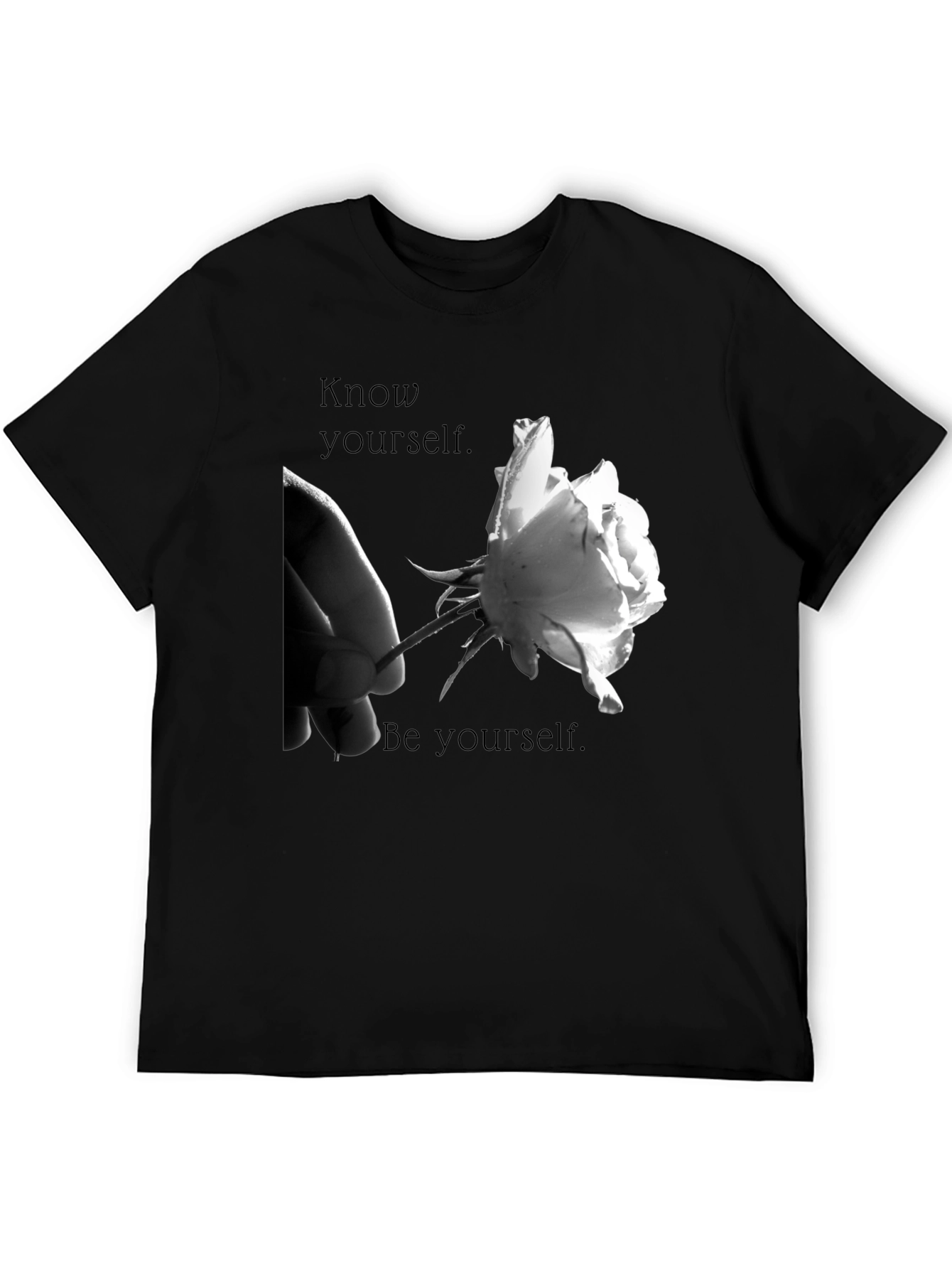 Know Yourself Graphic T-Shirt - Black