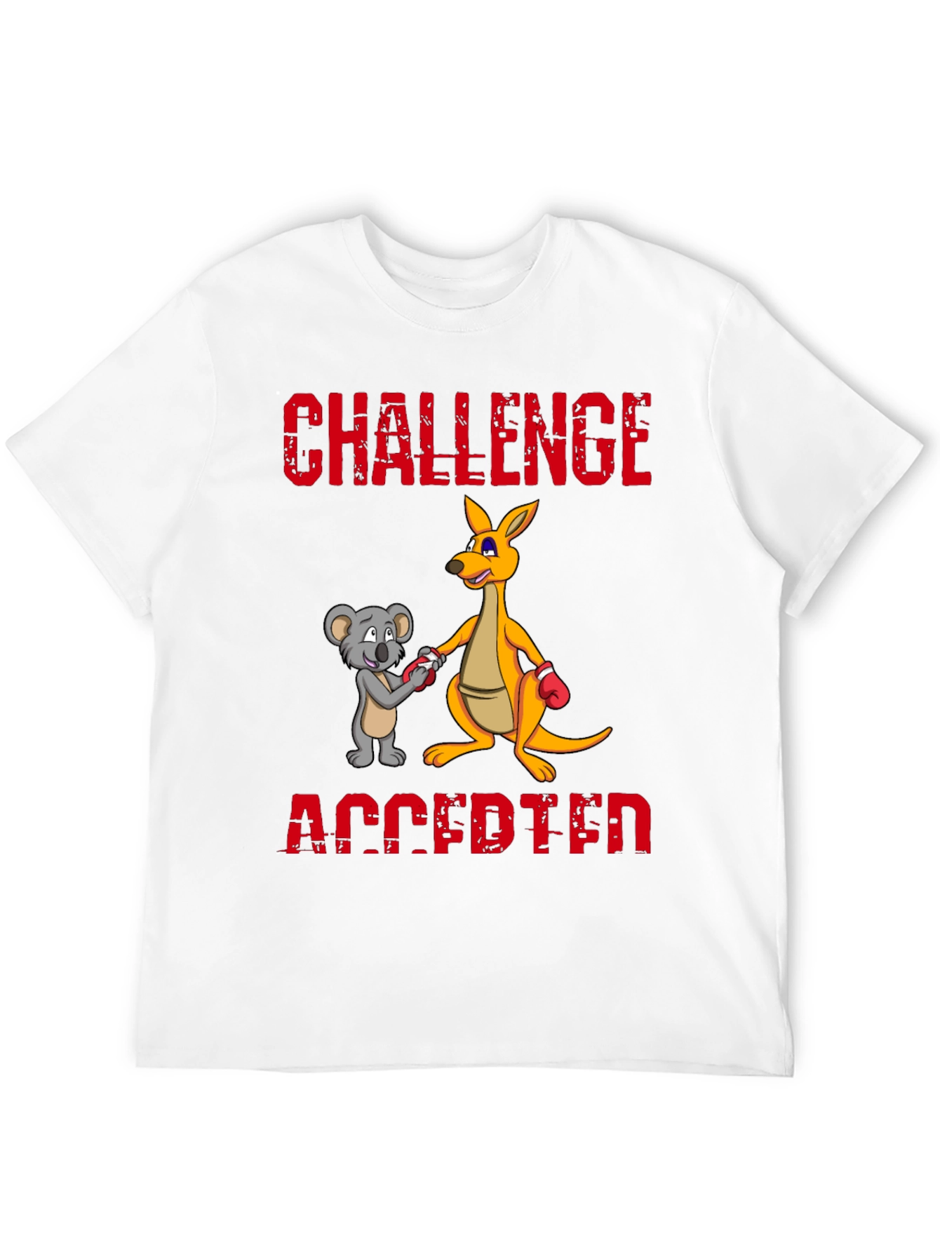 Challenge Accepted T-Shirt Kangaroo vs Koala Boxing