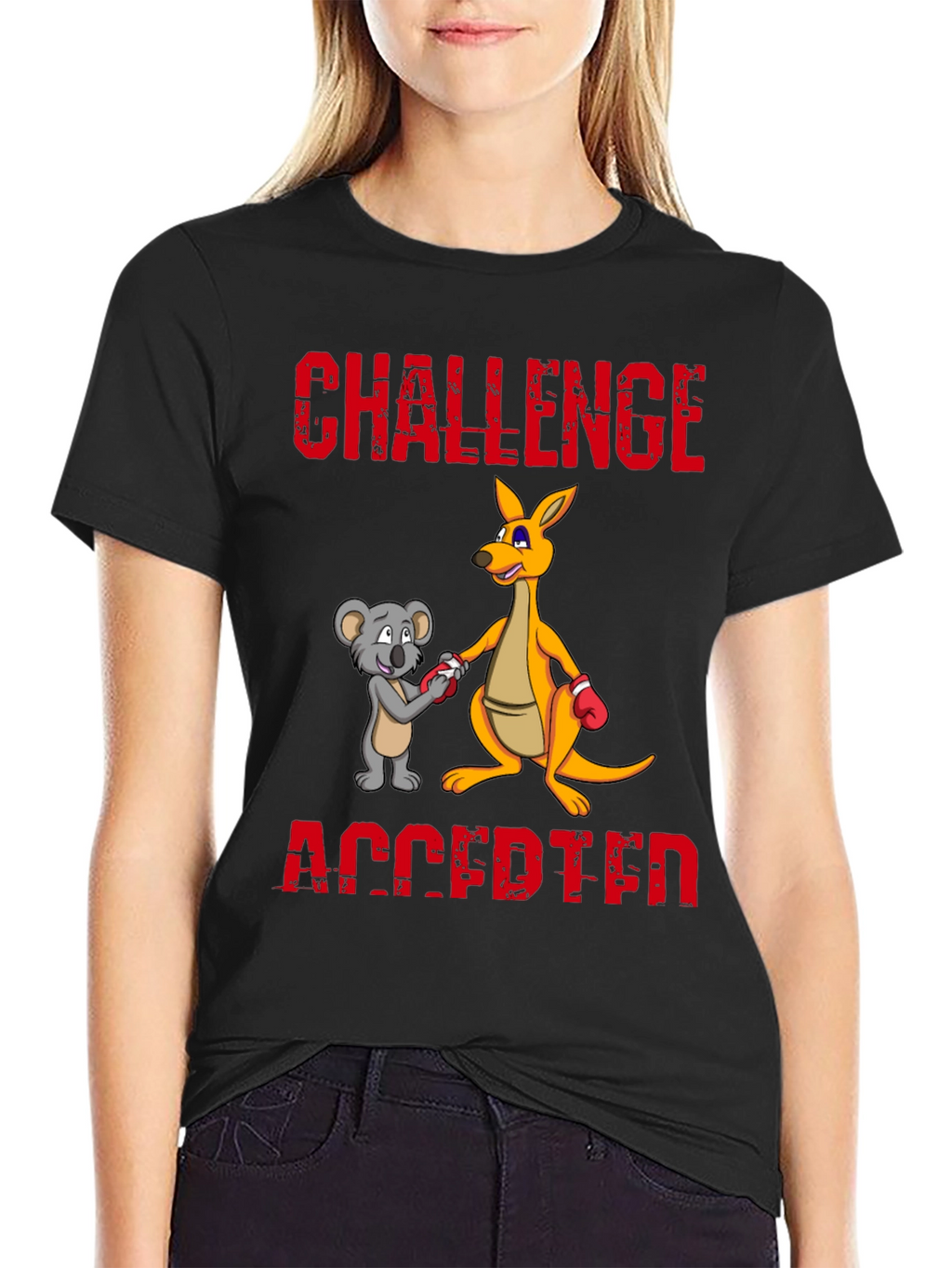Challenge Accepted T-Shirt Kangaroo vs Koala Boxing