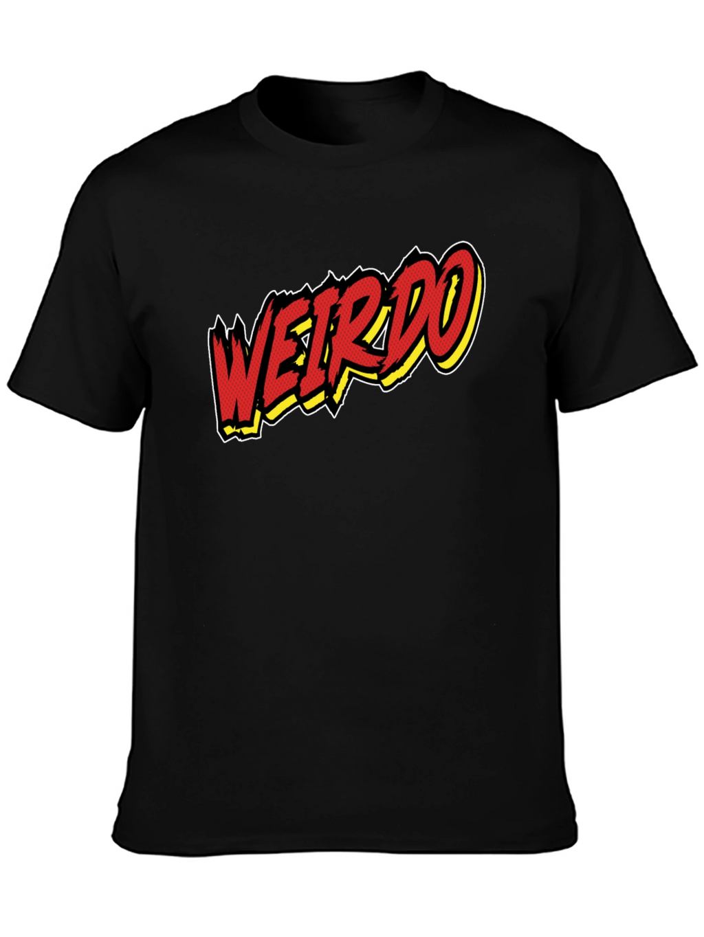 Weirdo Graphic Print Black T-Shirt