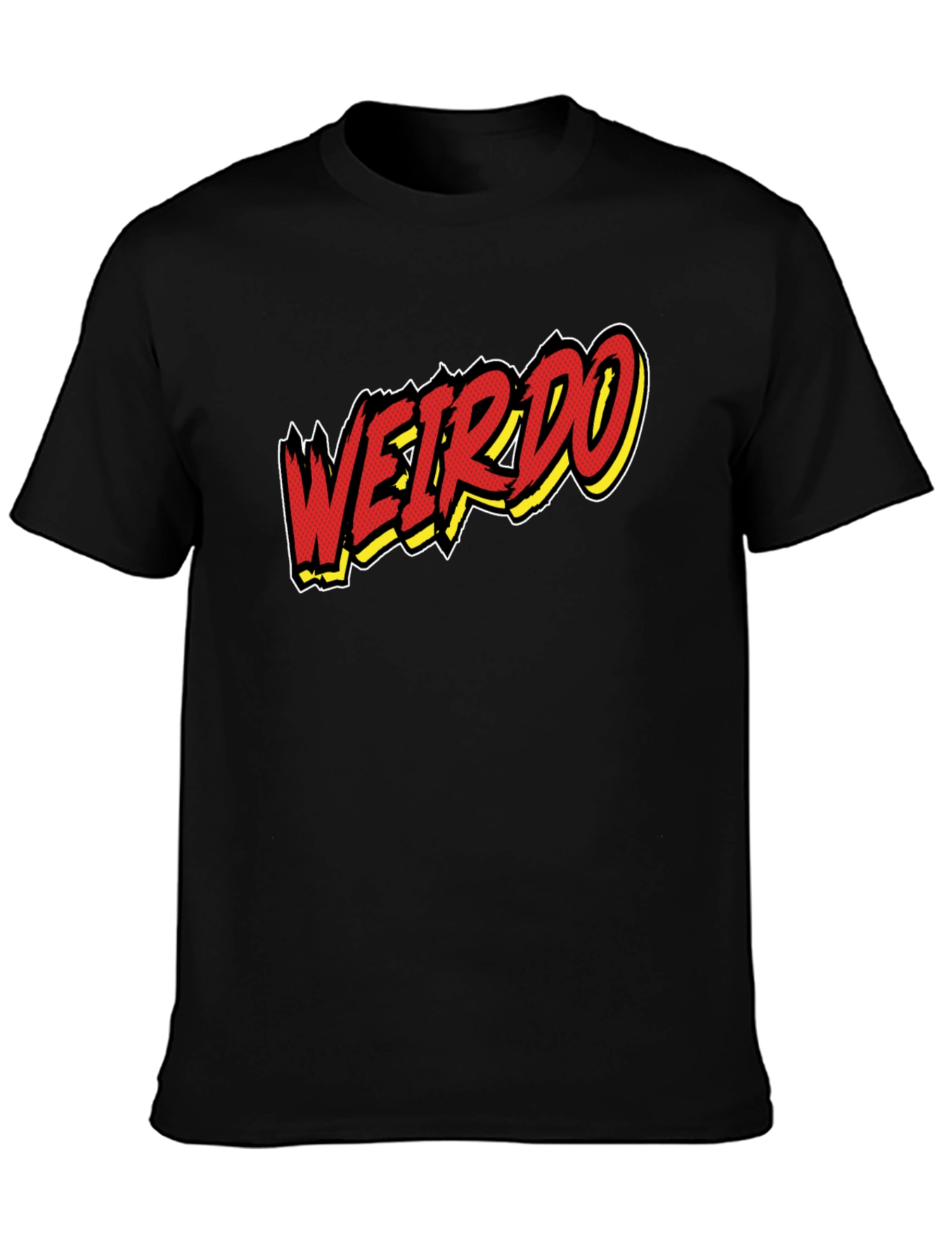 Weirdo Graphic Print Black T-Shirt