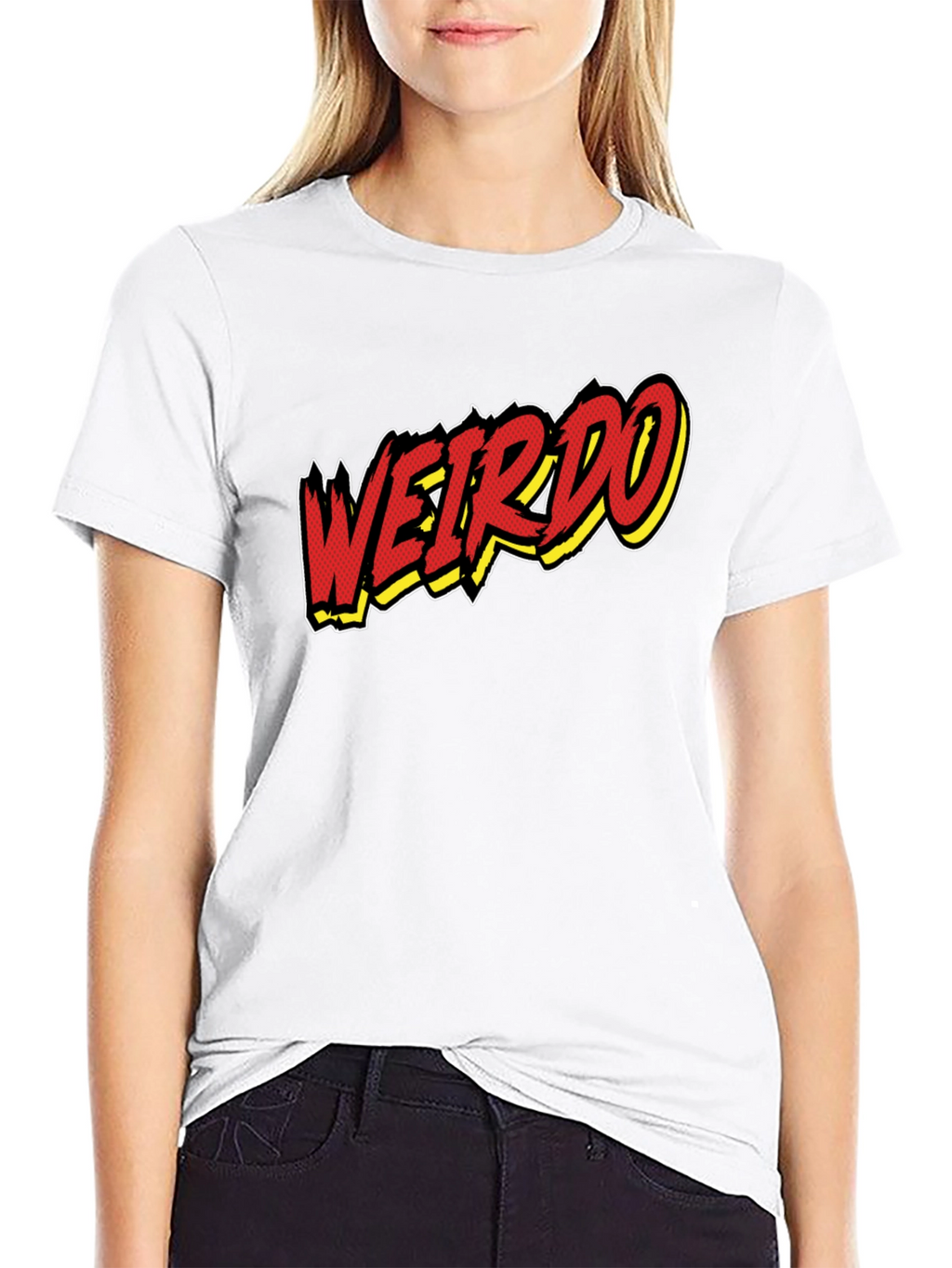 Weirdo Graphic Print Black T-Shirt