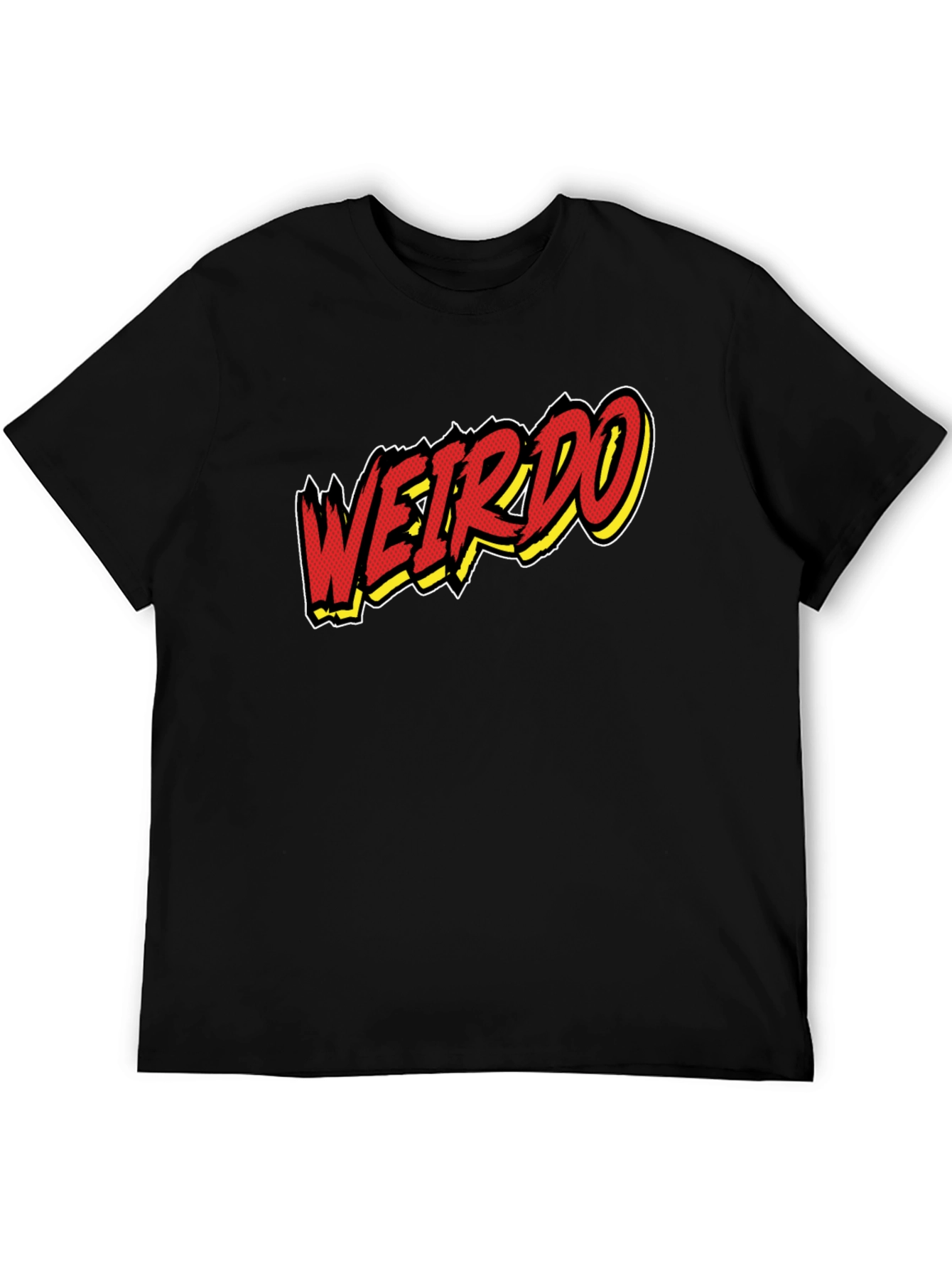 Weirdo Graphic Print Black T-Shirt