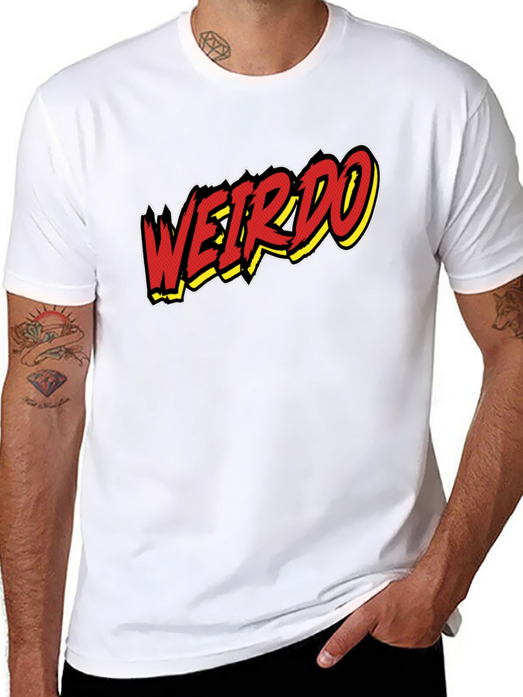 Weirdo Graphic Print Black T-Shirt