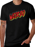Weirdo Graphic Print Black T-Shirt