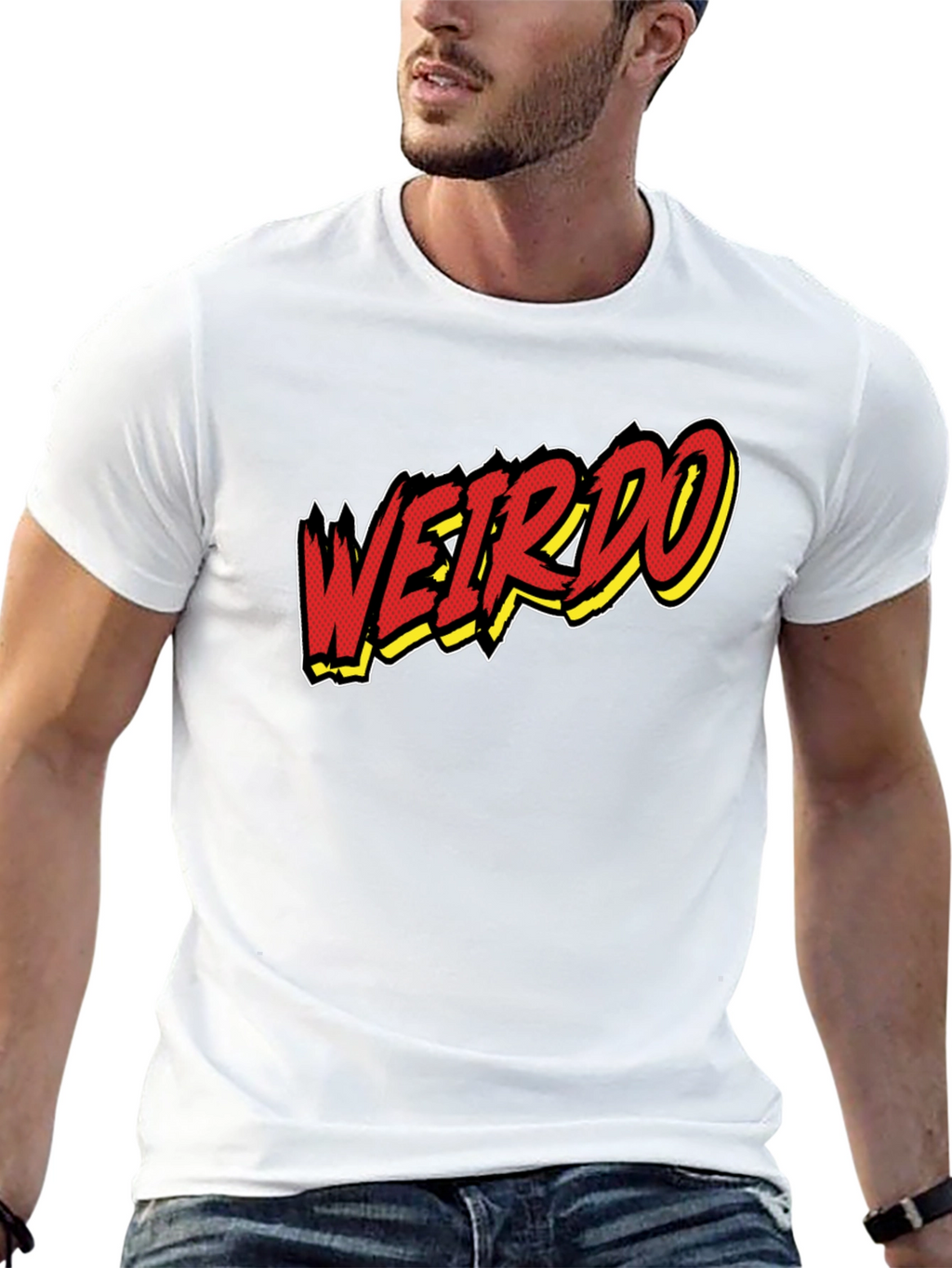 Weirdo Graphic Print Black T-Shirt