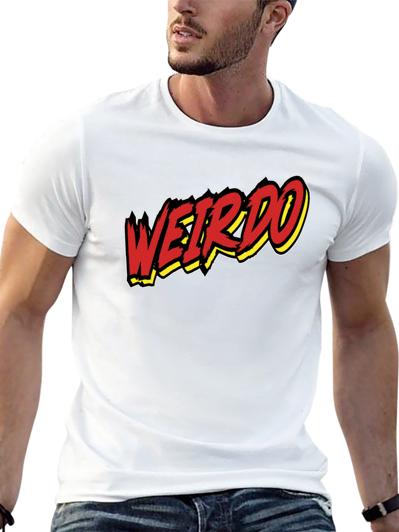 Weirdo Graphic Print Black T-Shirt