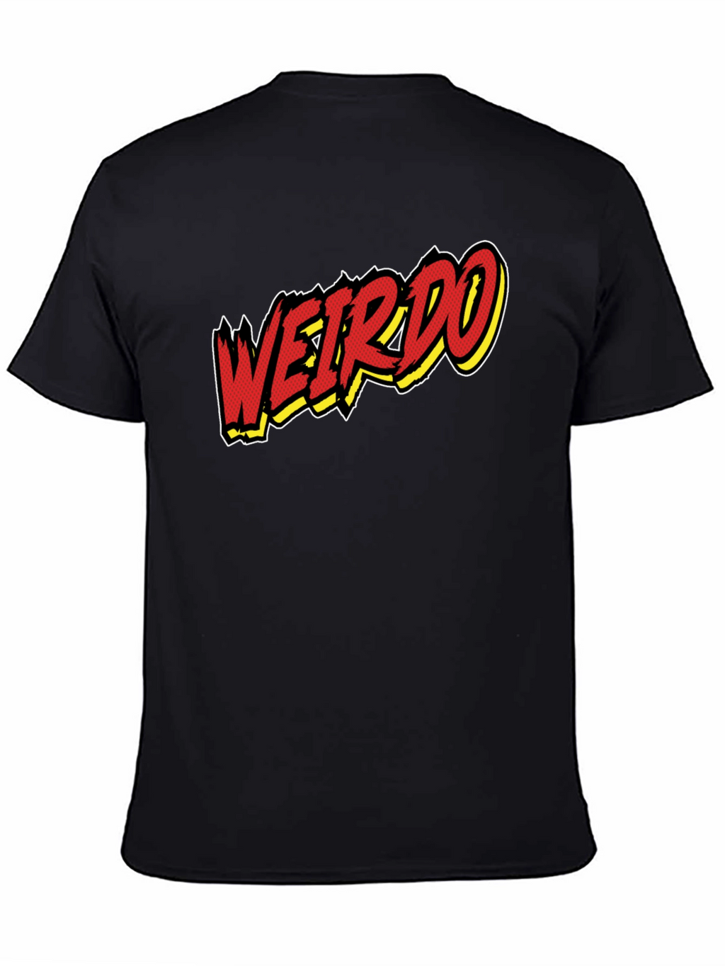 Weirdo Graphic Print Black T-Shirt