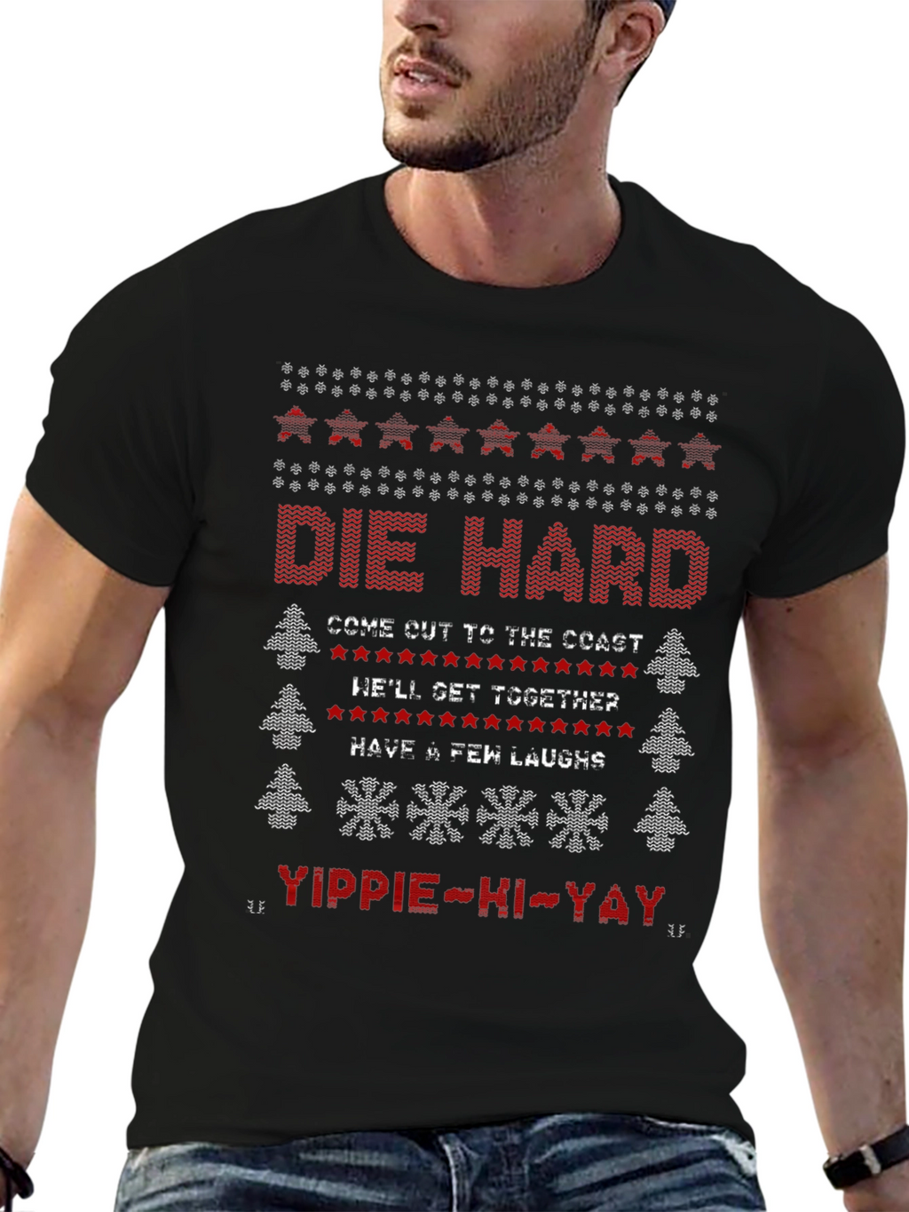 Die Hard Christmas Sweater Graphic Tee