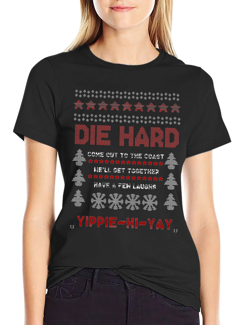 Die Hard Christmas Sweater Graphic Tee