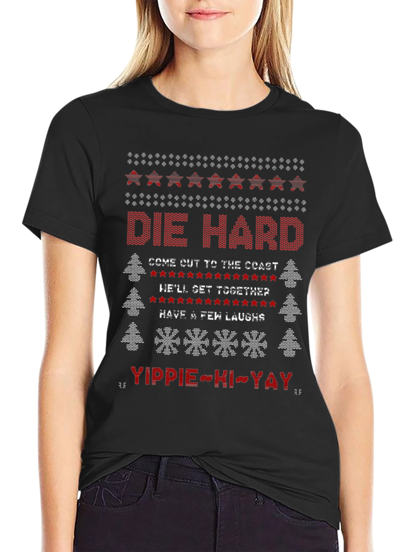 Die Hard Christmas Sweater Graphic Tee