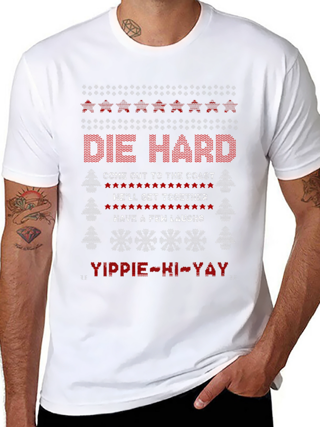Die Hard Christmas Sweater Graphic Tee