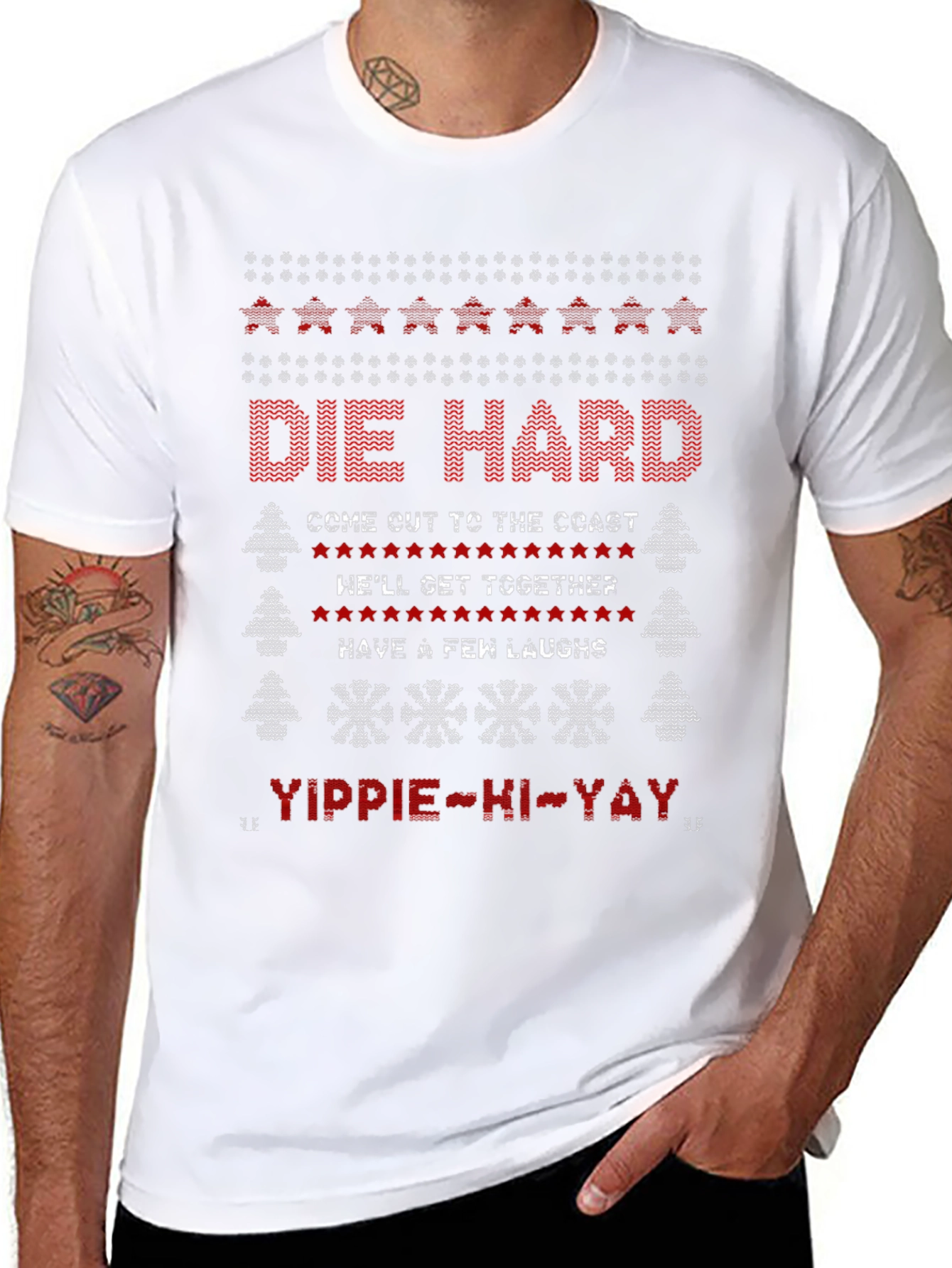 Die Hard Christmas Sweater Graphic Tee