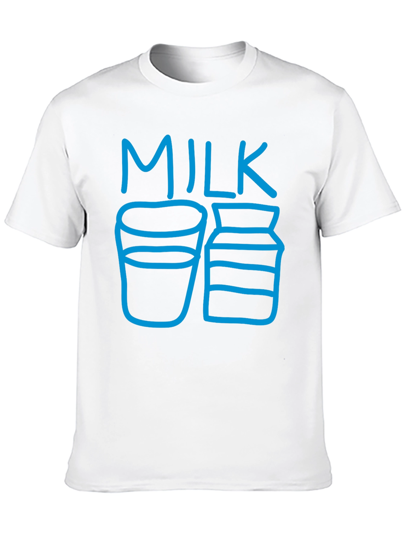 Milk Graphic T-Shirt - Casual Black Tee