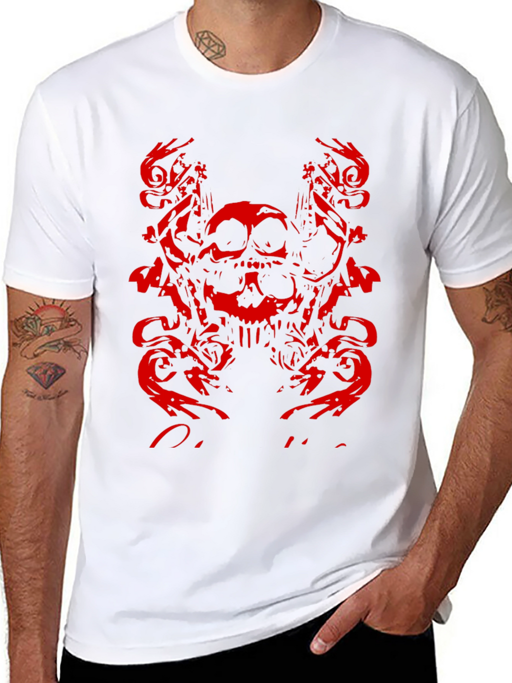 Skull Graphic T-Shirt - Edgy Design