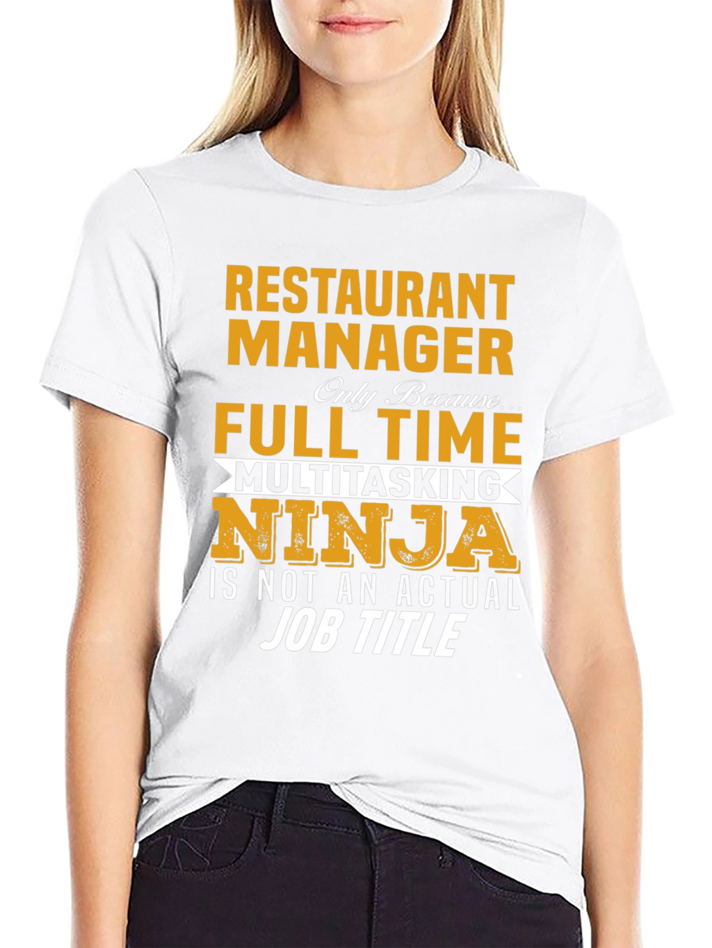 Restaurant Manager Full-Time Ninja T-Shirt