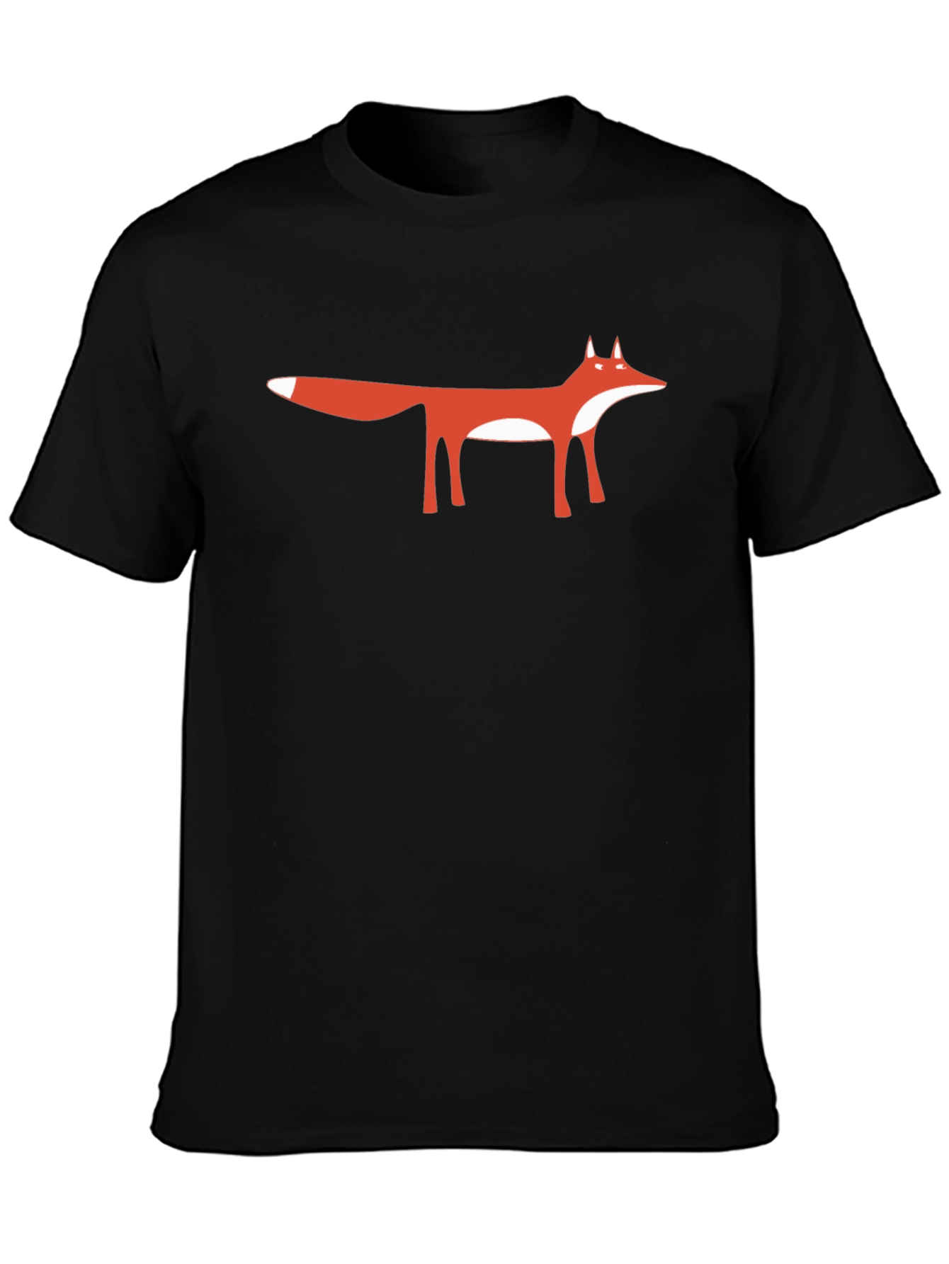 Fox Graphic Tee - Minimalist Animal Design Shirt