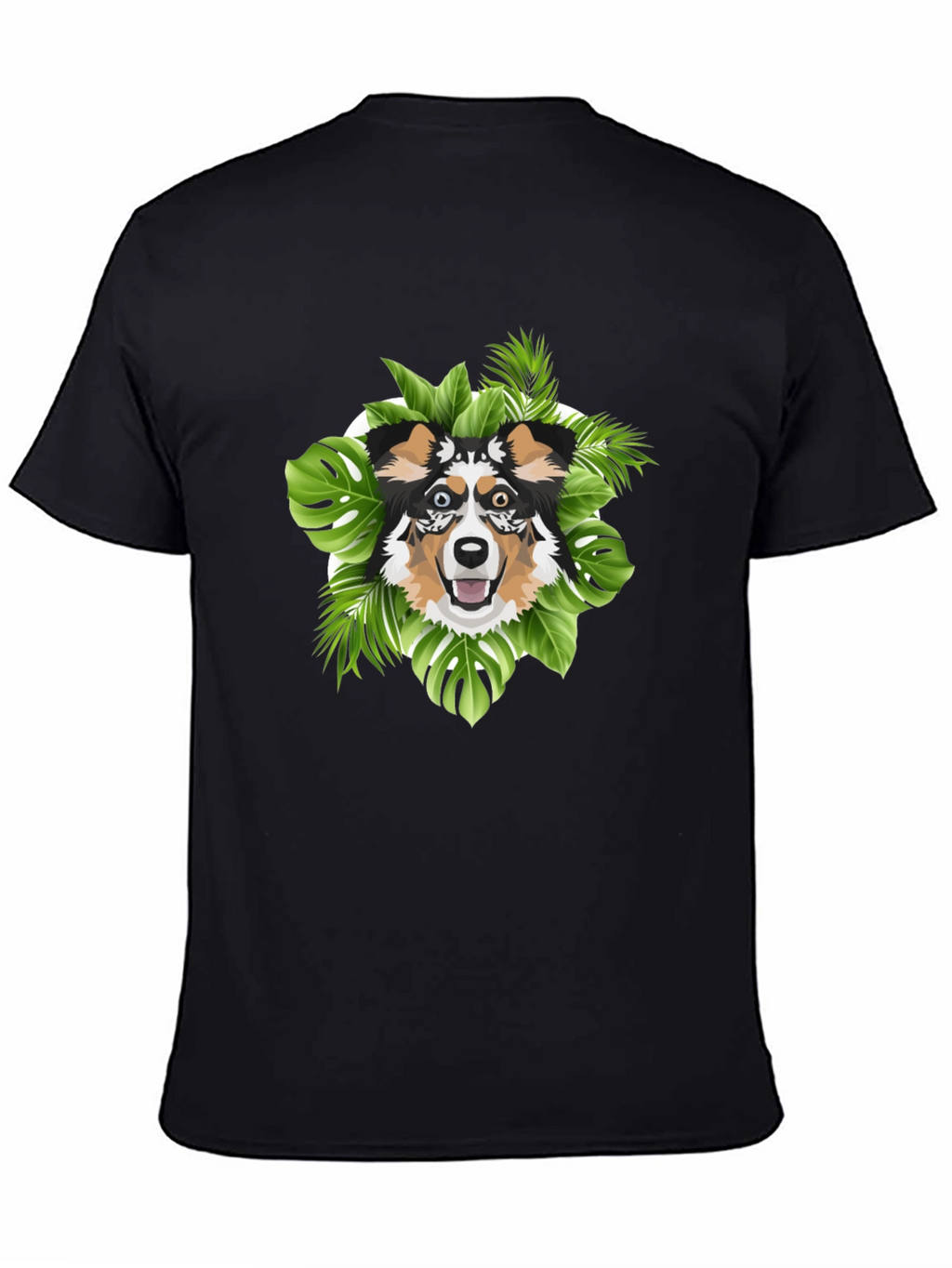 Tropical Dog Graphic Tee - Unique Pet Lover Gift