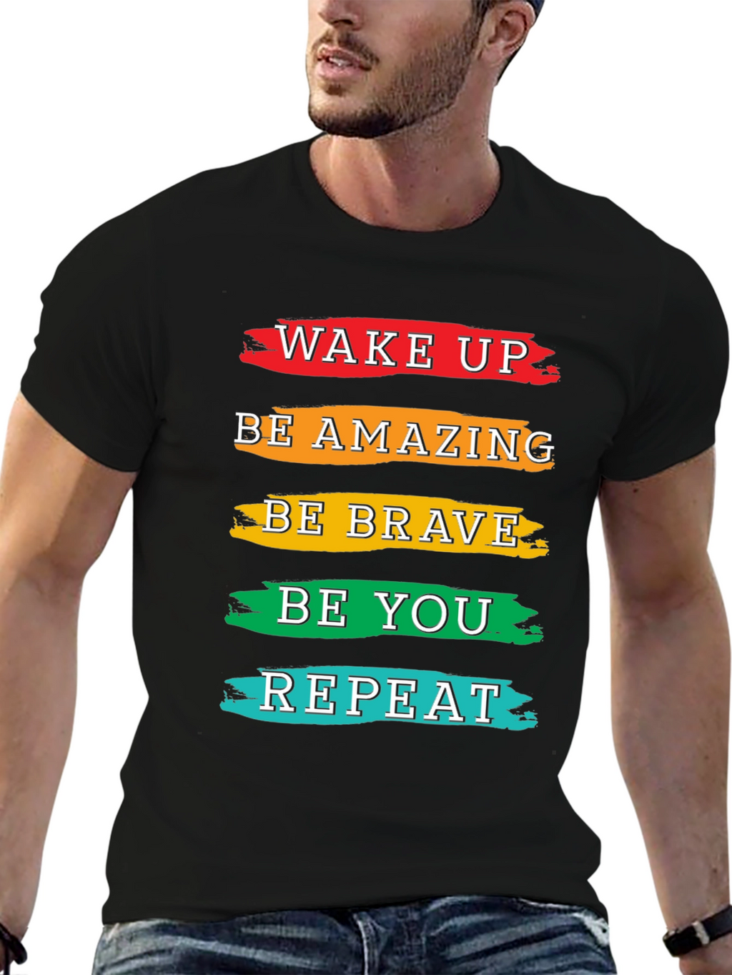 Inspirational T-Shirt: Wake Up Be Amazing