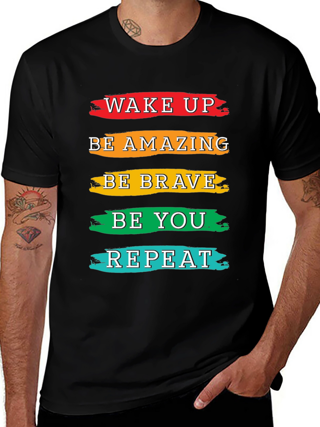Inspirational T-Shirt: Wake Up Be Amazing