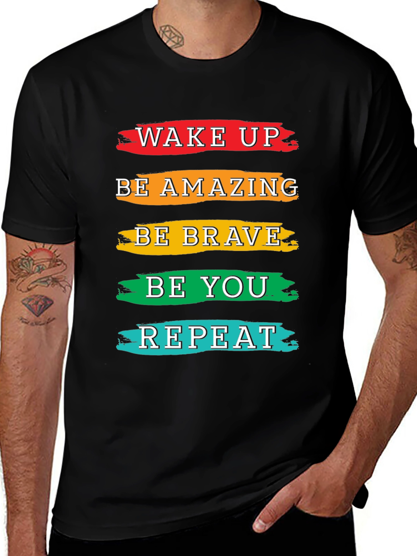 Inspirational T-Shirt: Wake Up Be Amazing