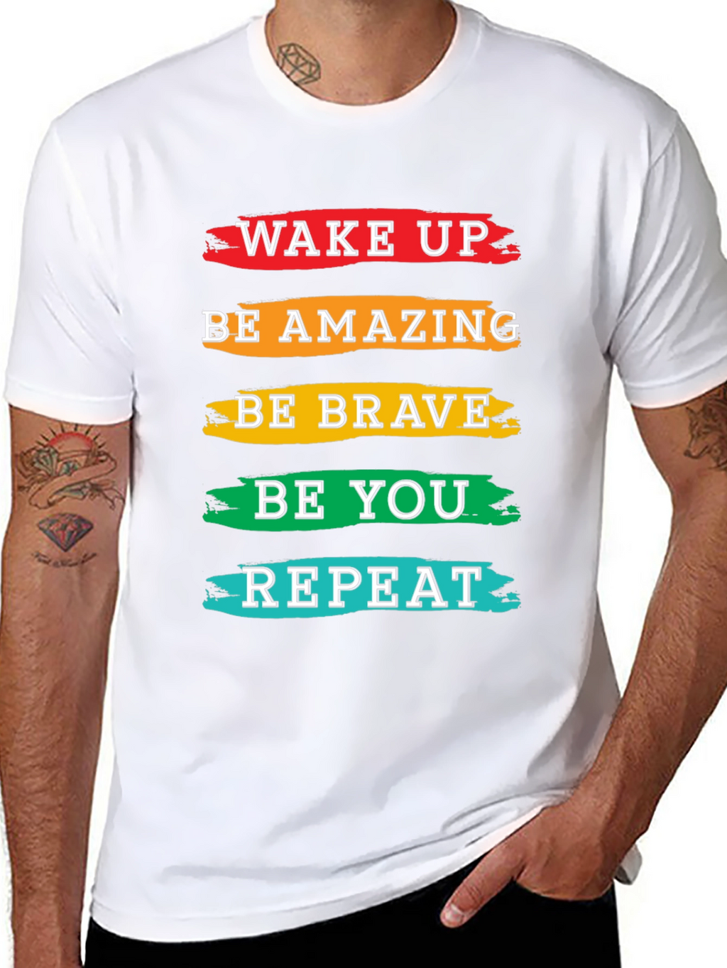 Inspirational T-Shirt: Wake Up Be Amazing