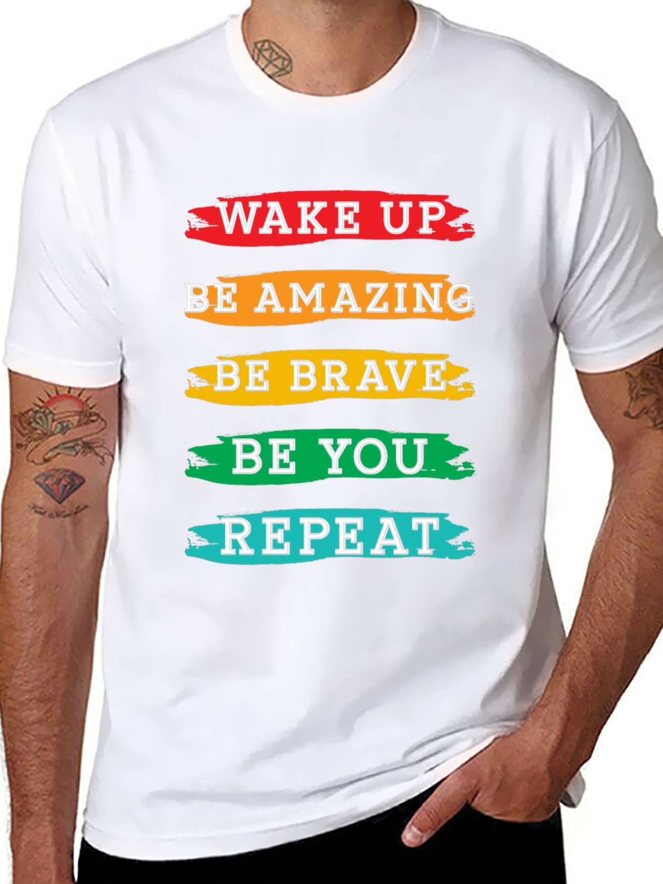 Inspirational T-Shirt: Wake Up Be Amazing