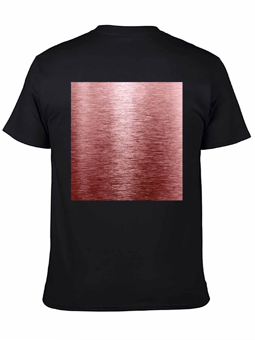 Sleek Black Tee with Rose Gold Texture