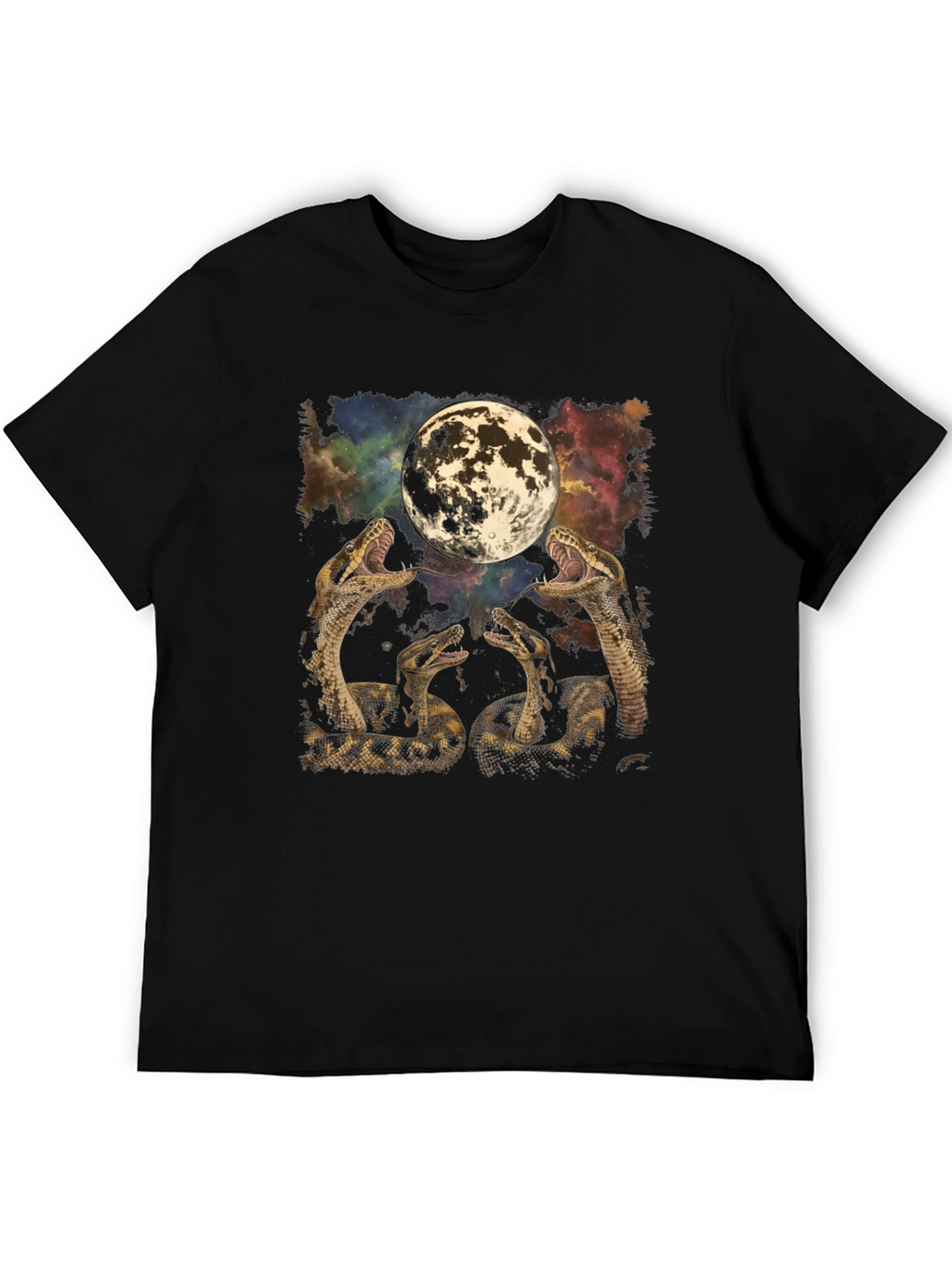 Snakes and Moon Graphic T-Shirt