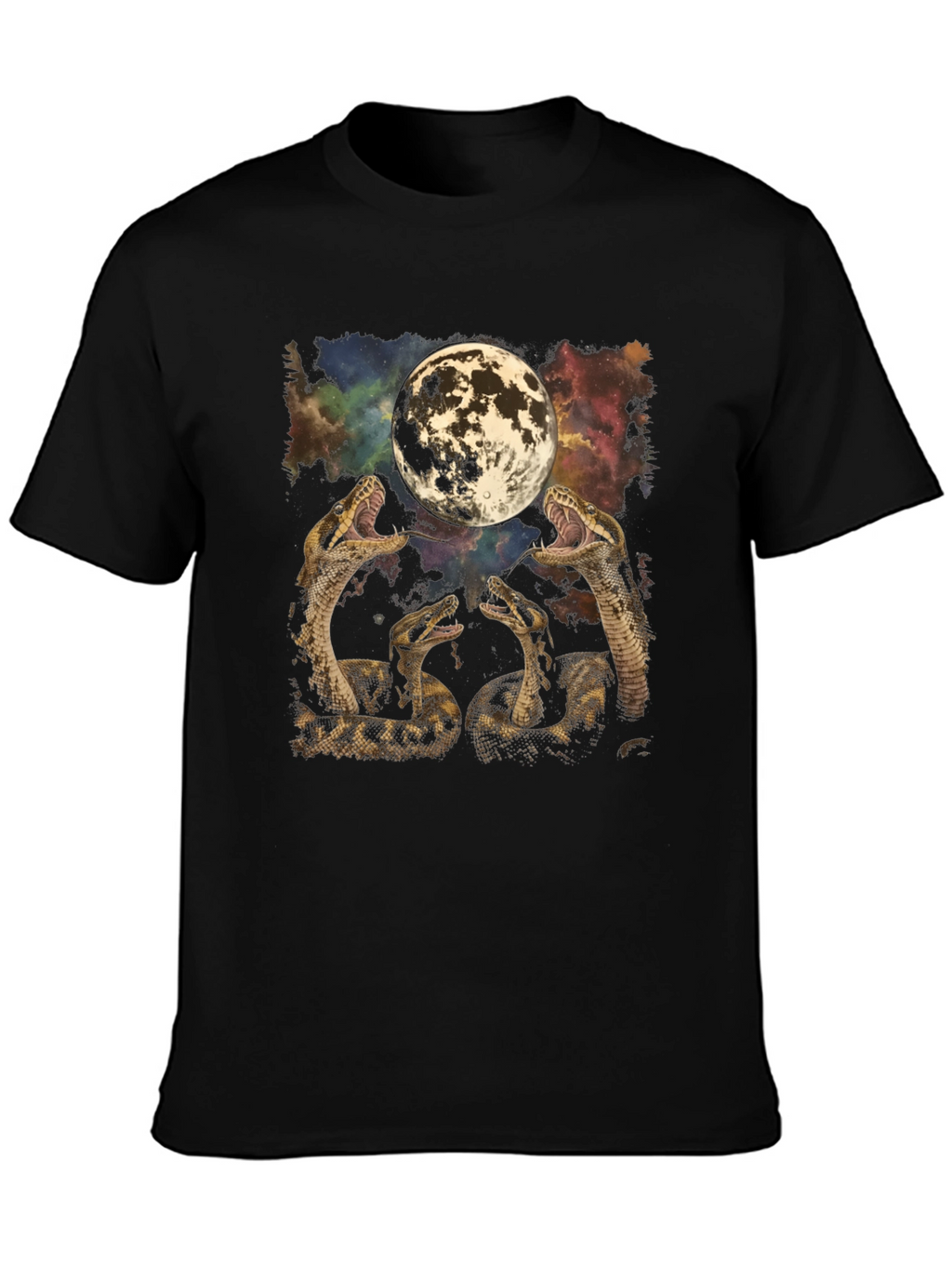 Snakes and Moon Graphic T-Shirt