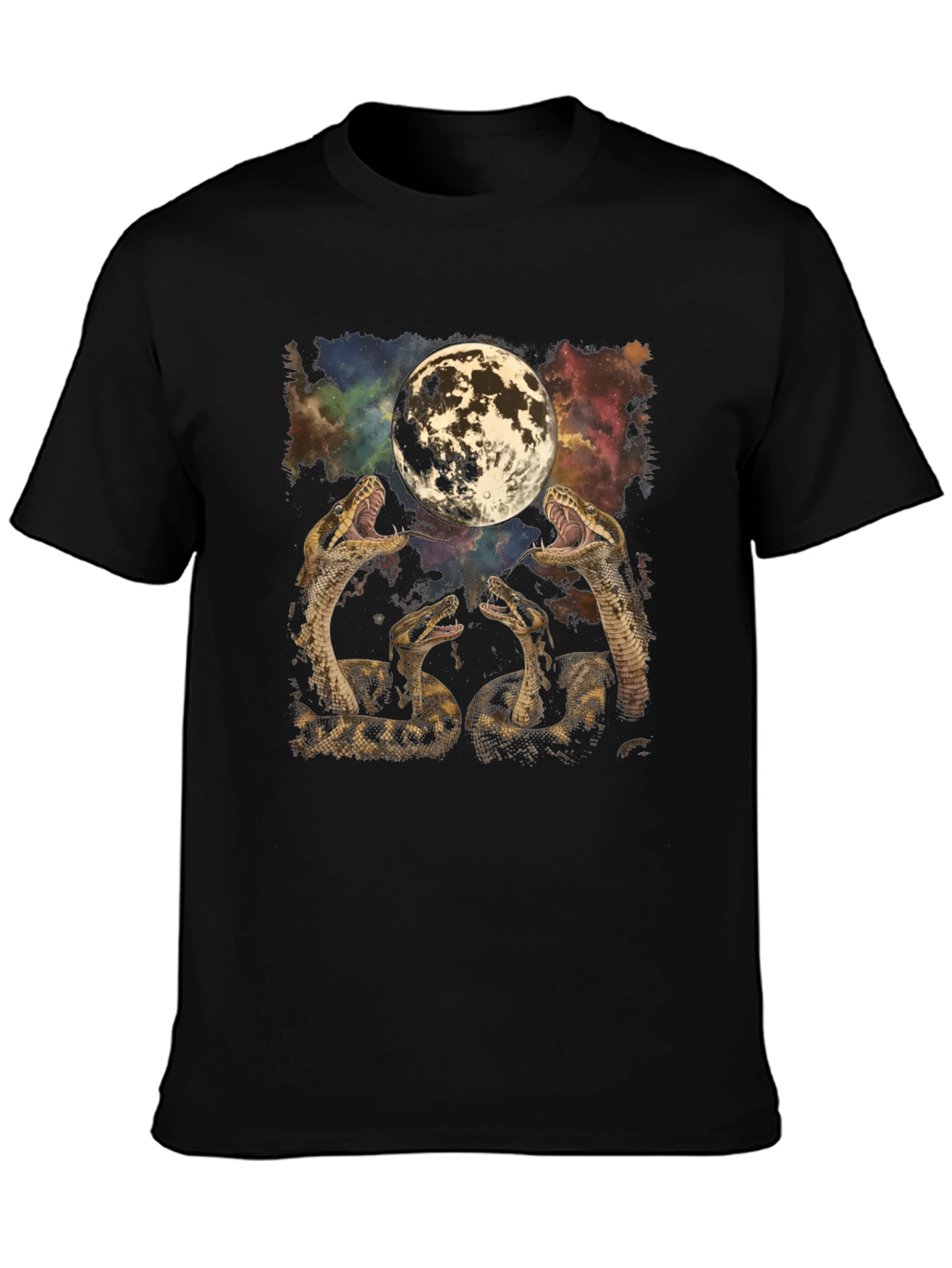 Snakes and Moon Graphic T-Shirt