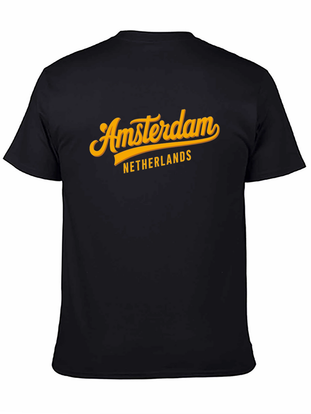 Amsterdam Netherlands Graphic Tee - Stylish Black T-Shirt