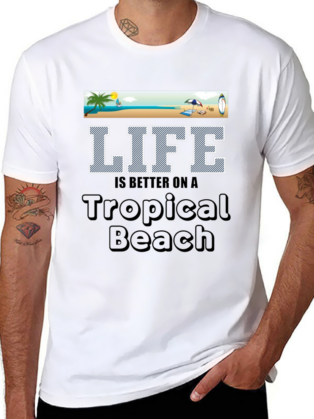 Tropical Beach Life T-Shirt