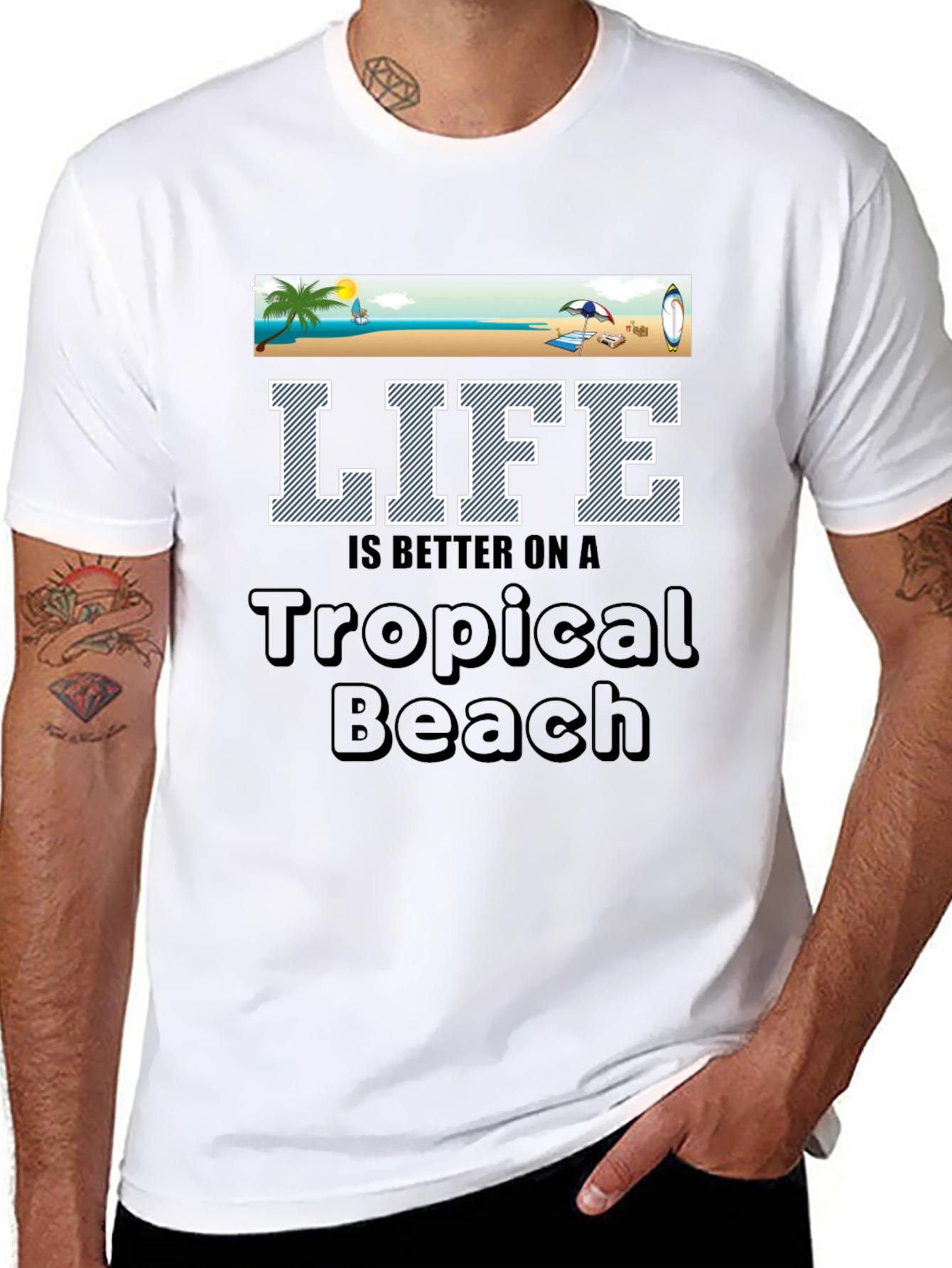 Tropical Beach Life T-Shirt