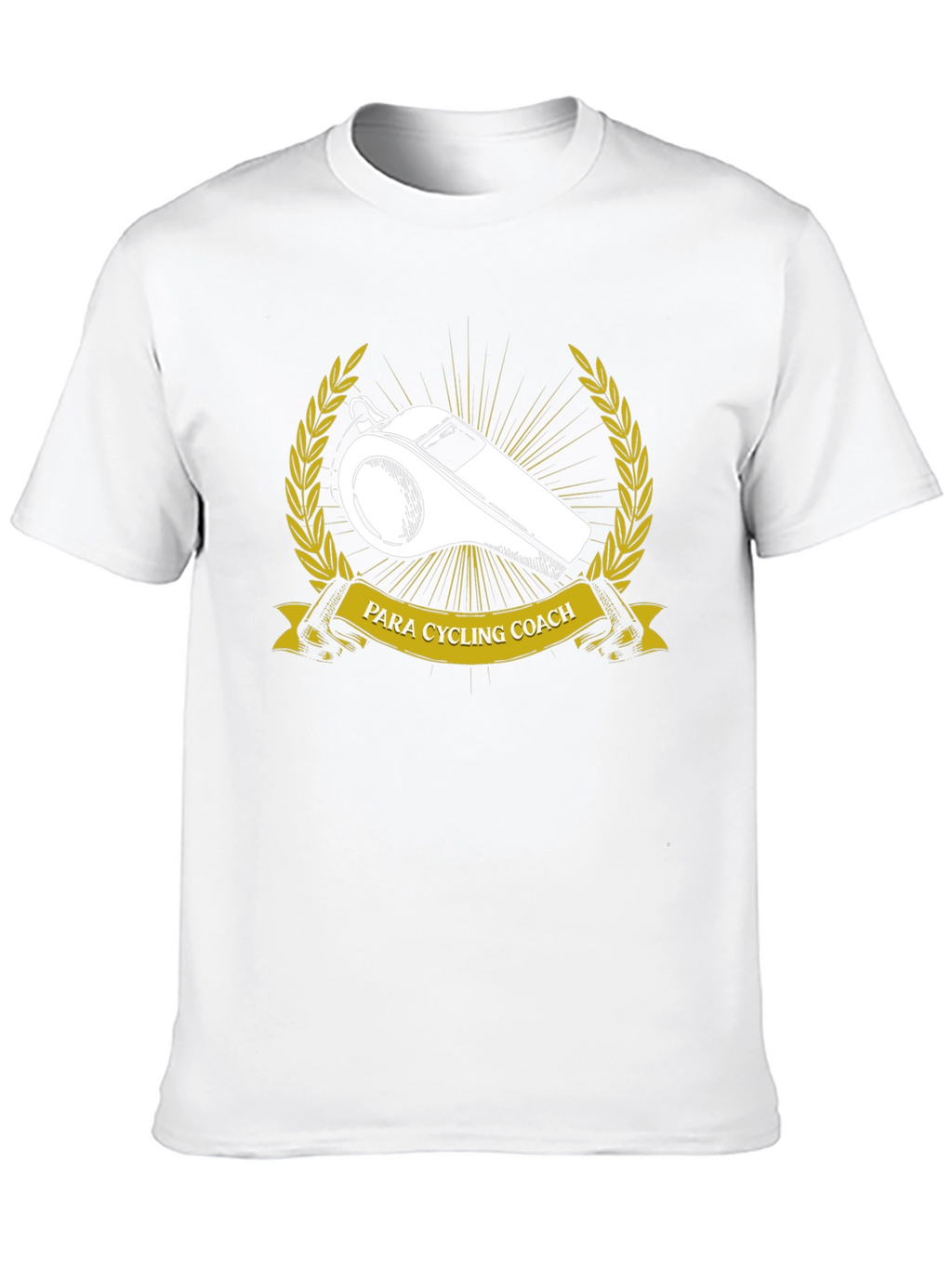 Para Cycling Coach T-Shirt - Whistle & Laurel Design