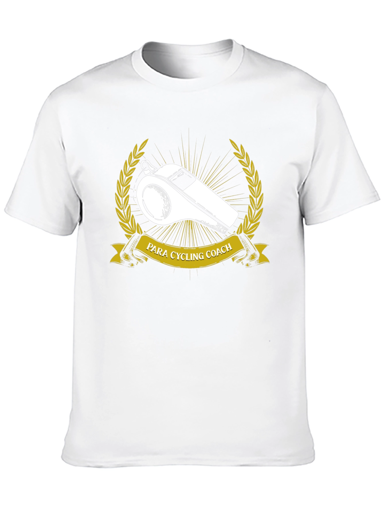 Para Cycling Coach T-Shirt - Whistle & Laurel Design