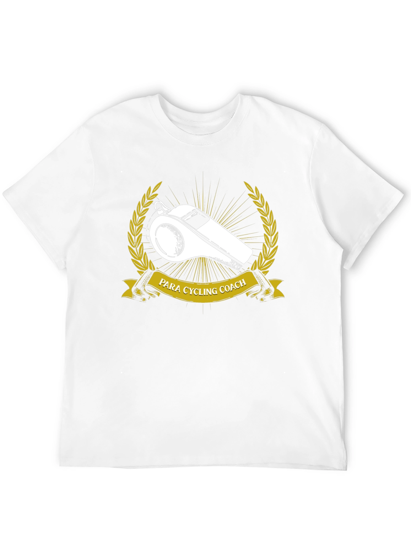 Para Cycling Coach T-Shirt - Whistle & Laurel Design