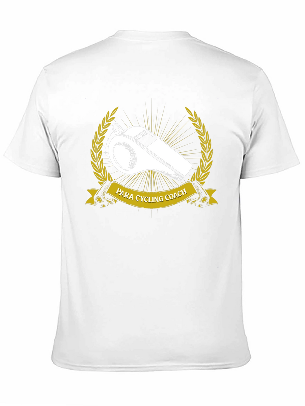 Para Cycling Coach T-Shirt - Whistle & Laurel Design