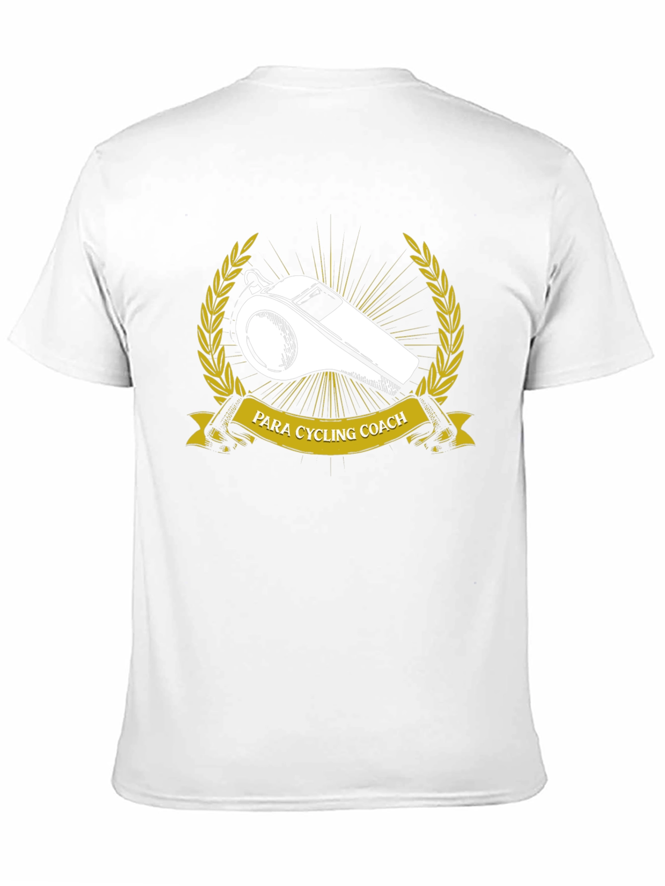 Para Cycling Coach T-Shirt - Whistle & Laurel Design