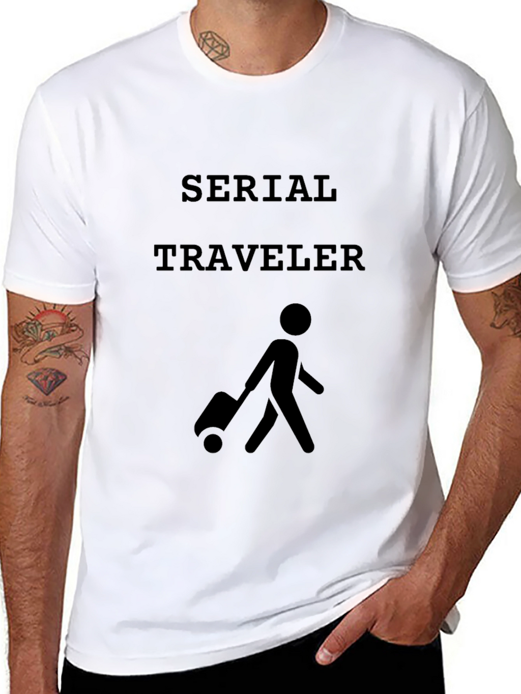 Serial Traveler Graphic T-Shirt