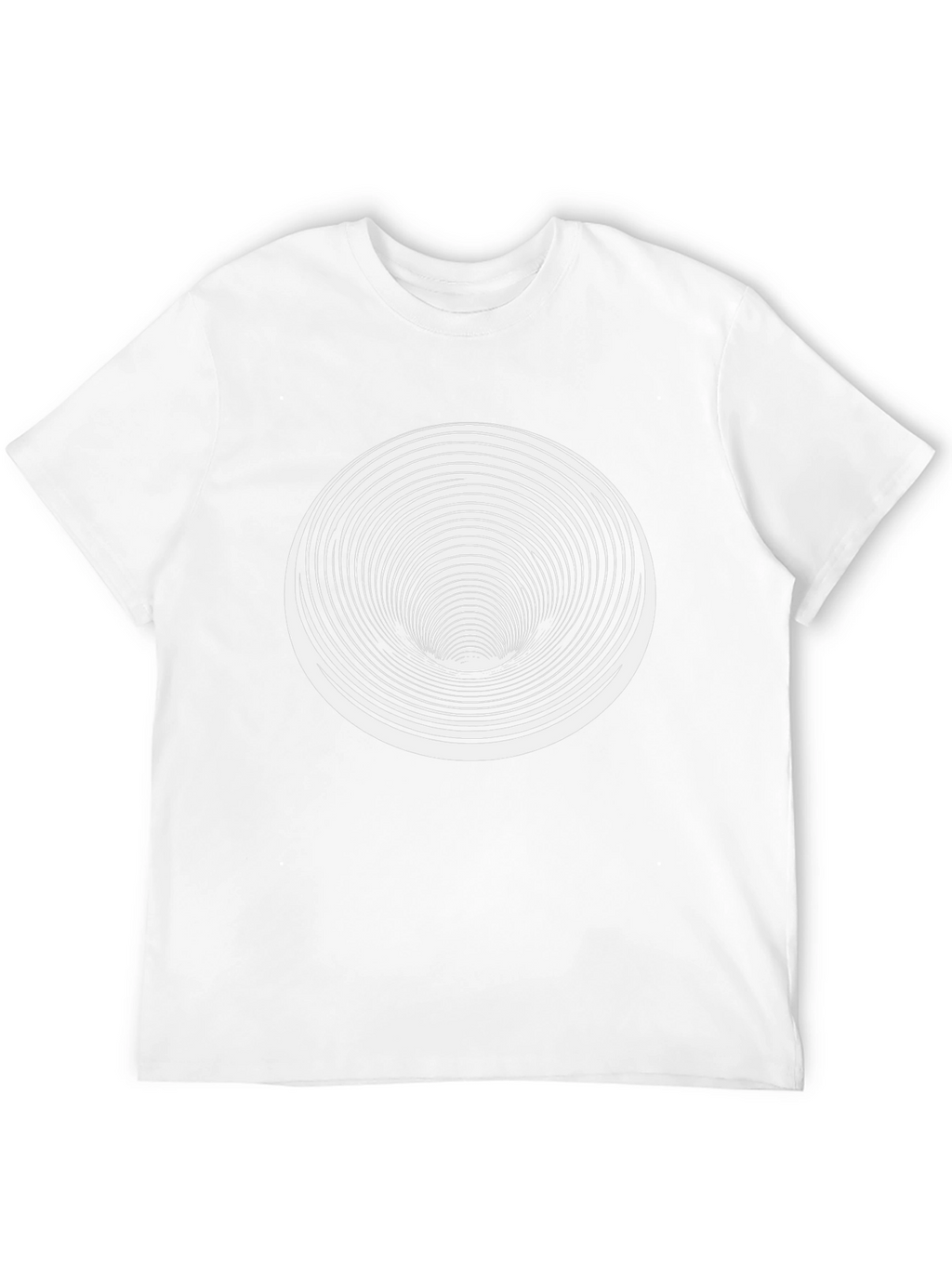 Optical Illusion T-Shirt - Black Vortex Design