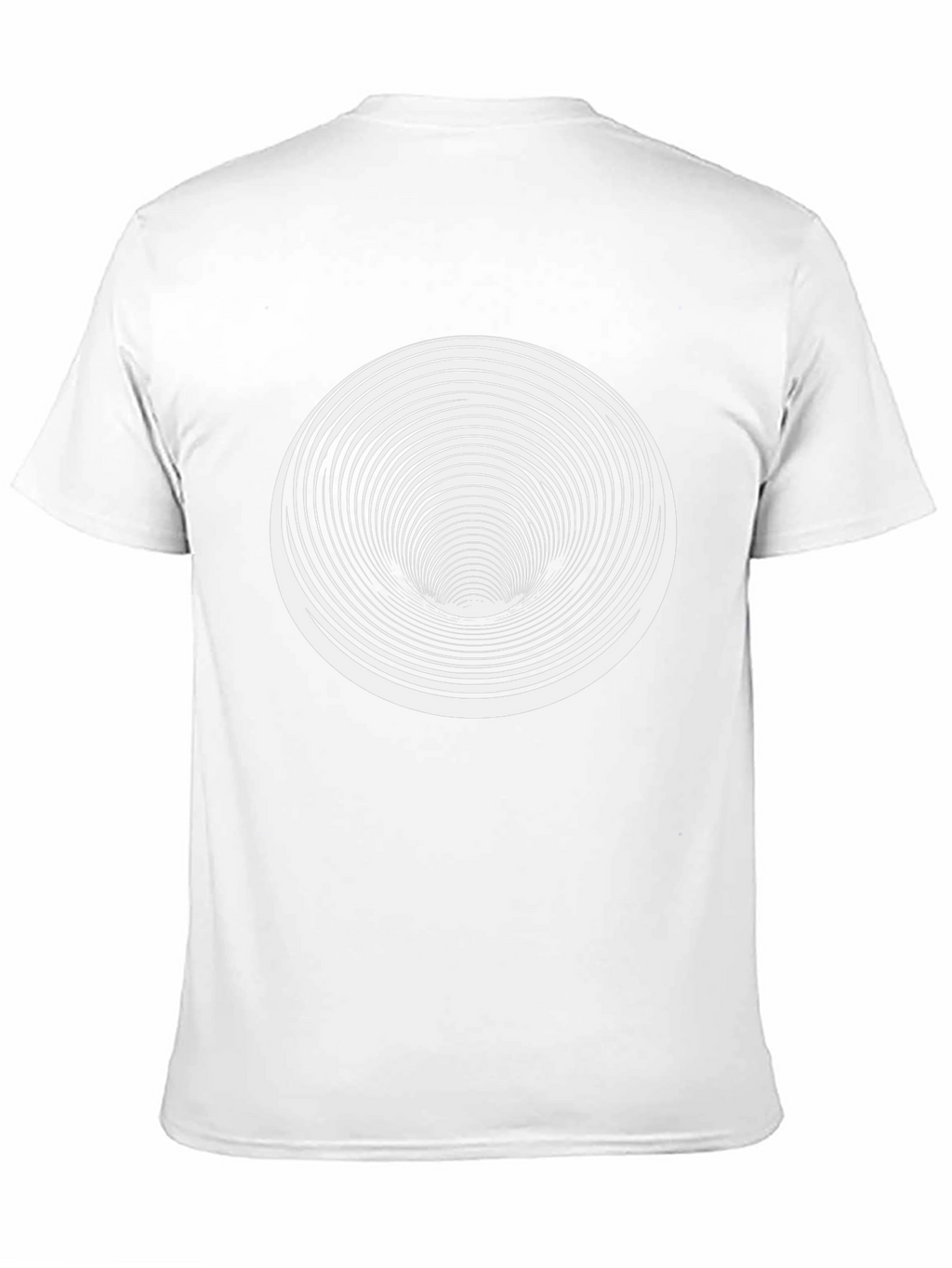 Optical Illusion T-Shirt - Black Vortex Design