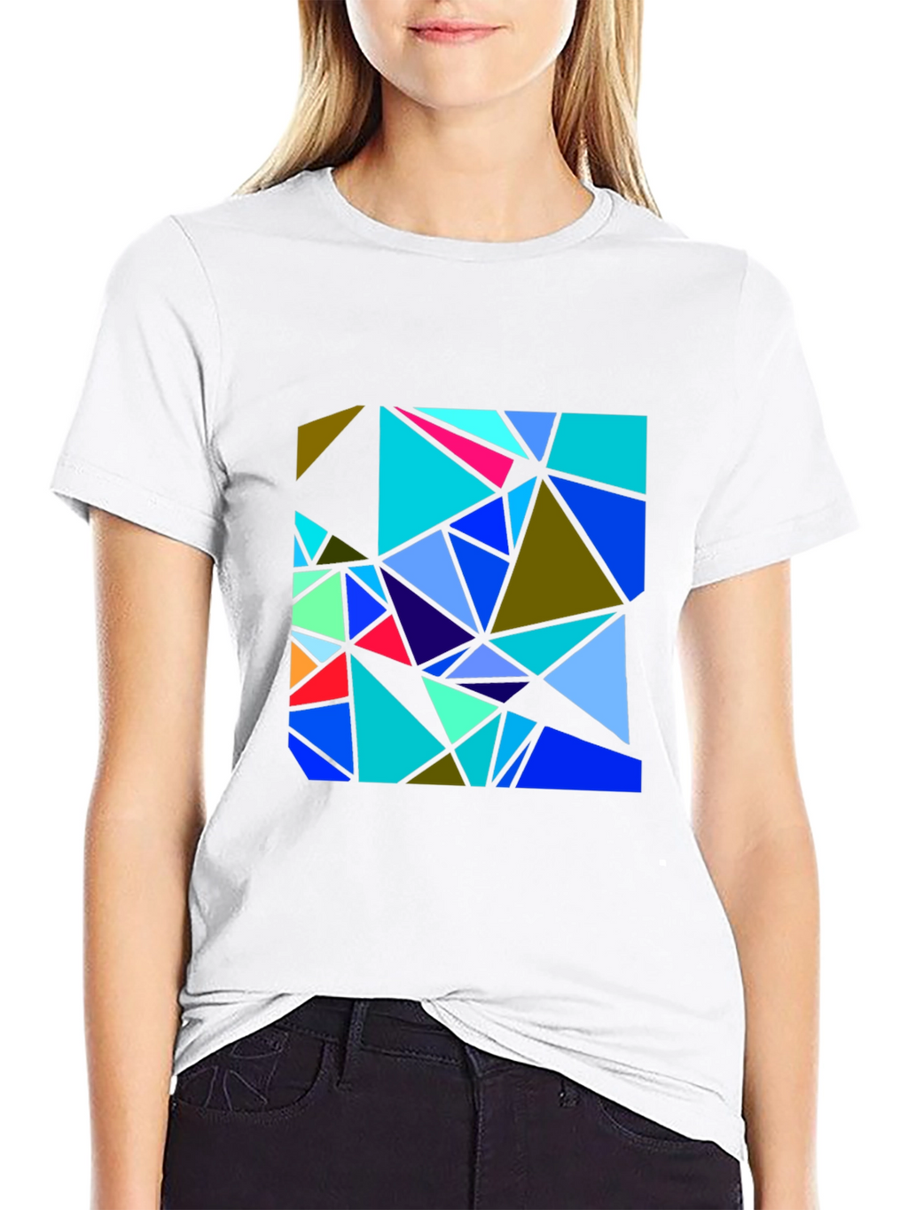 Abstract Geometric Triangle T-Shirt