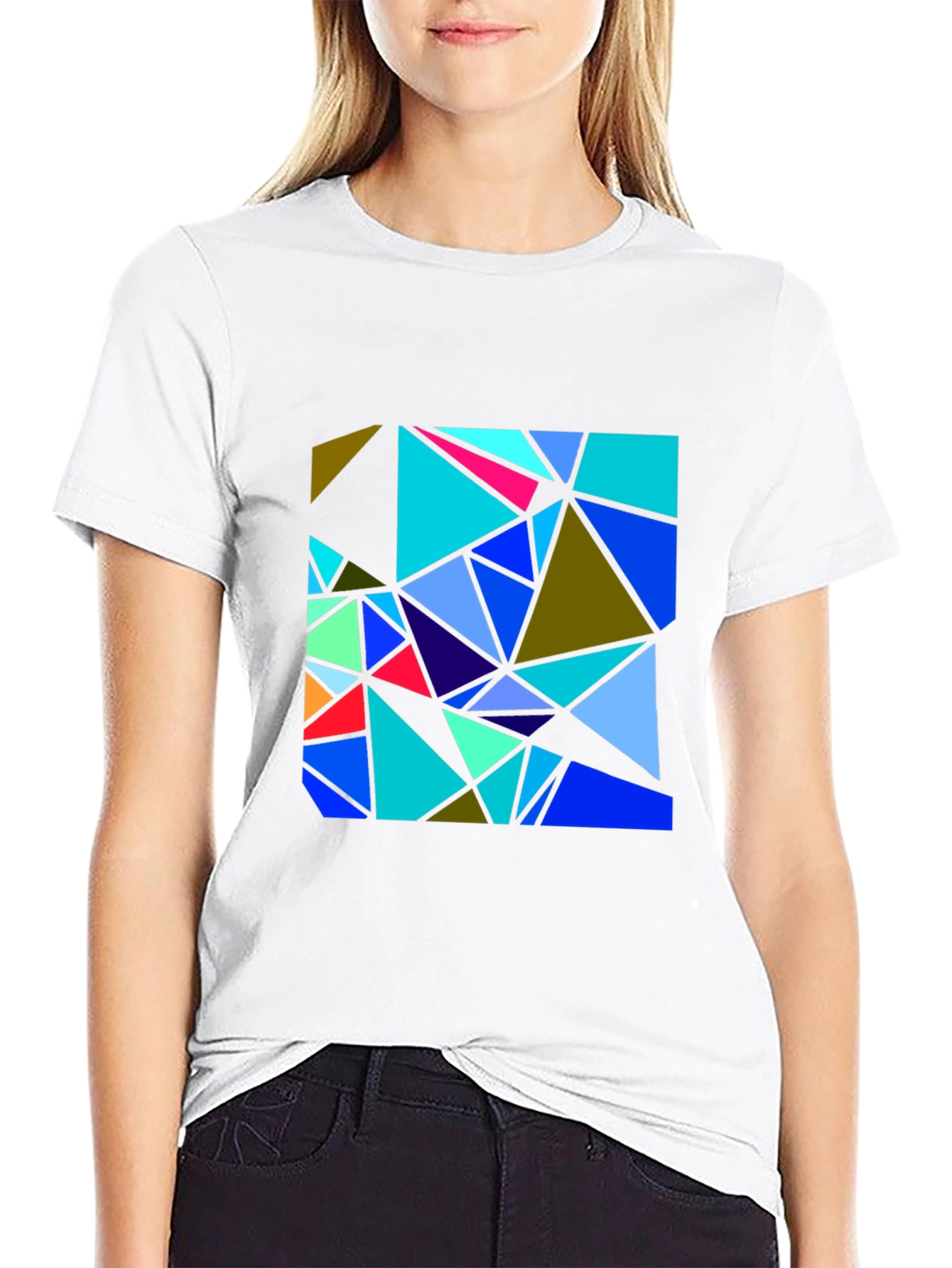 Abstract Geometric Triangle T-Shirt