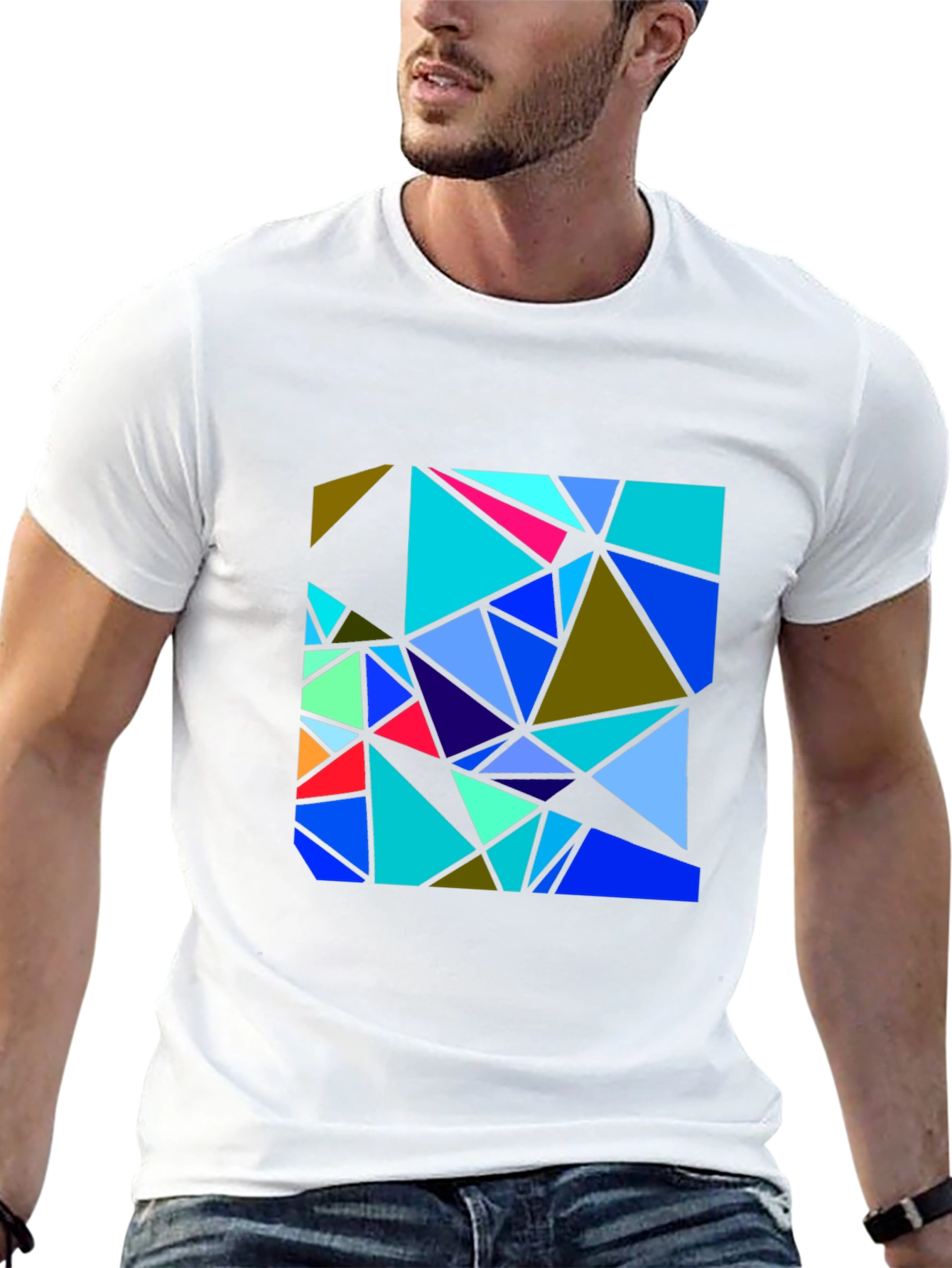 Abstract Geometric Triangle T-Shirt
