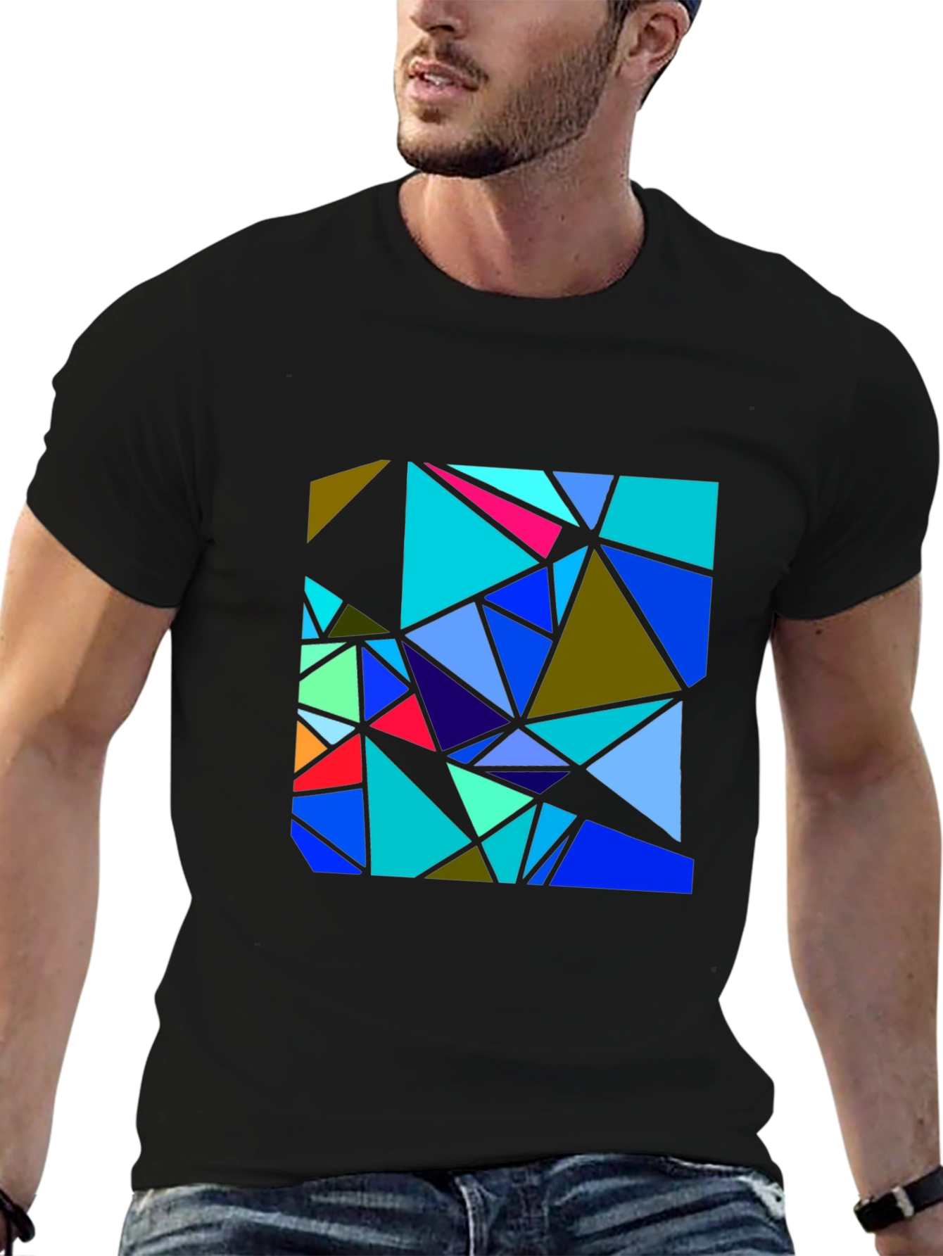 Abstract Geometric Triangle T-Shirt