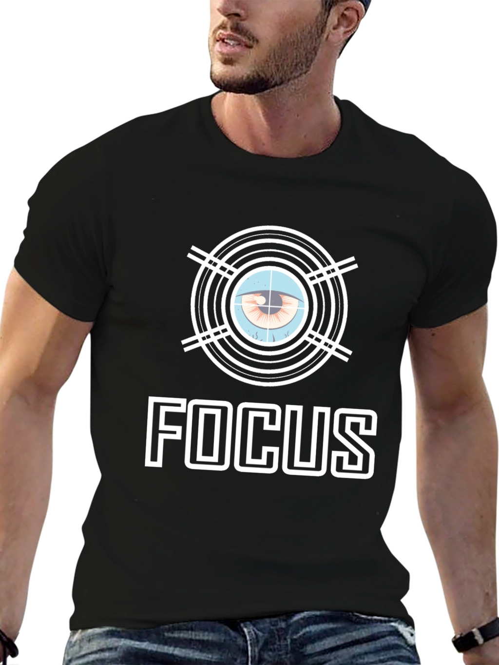 Focus Eye Graphic T-Shirt - Stylish & Unique Design